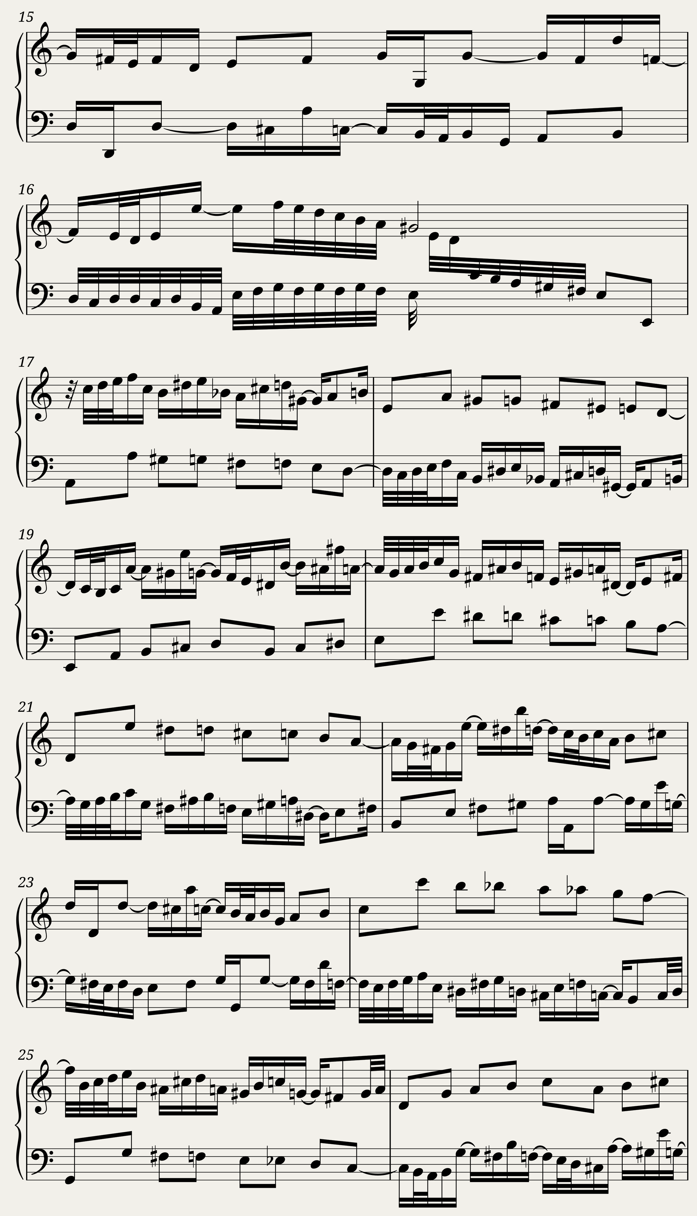 BWV 888 The Well-Tempered Clavier Part II Praeludium XIX — 2/3