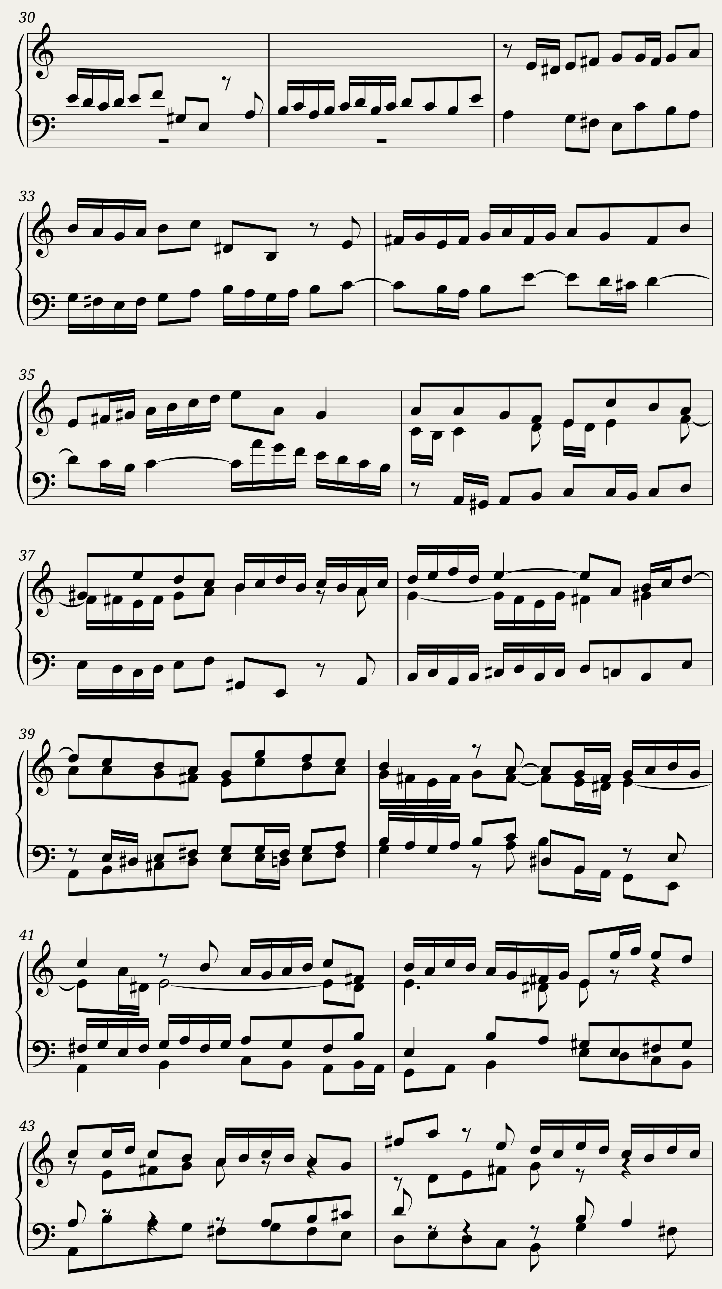 BWV 864: The Well-tempered Clavier Book I - XIX (A = 415 Hz) - Harpsichord sound — 3/5
