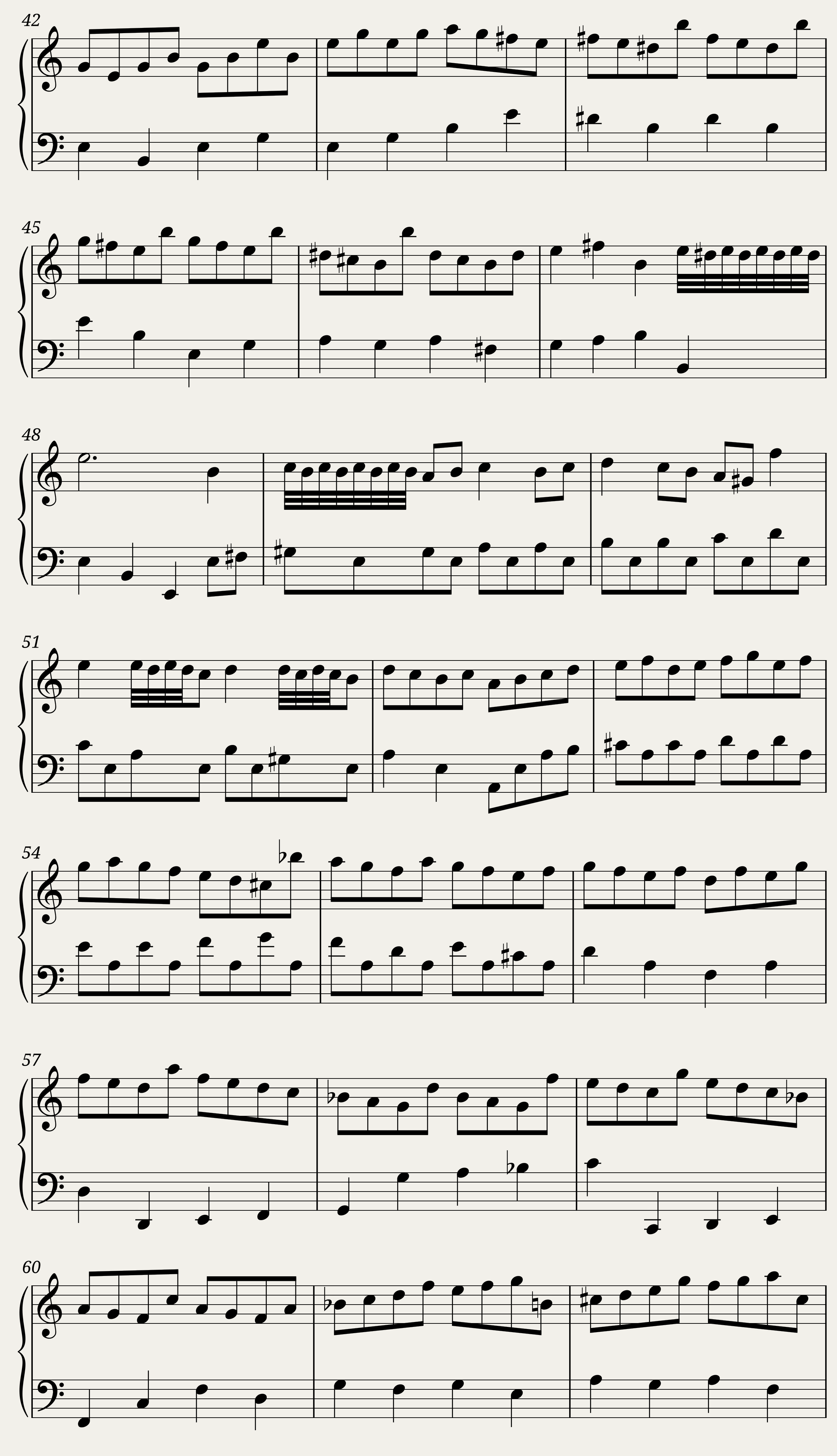 BWV 809 English Suite IV Courante — 3/4