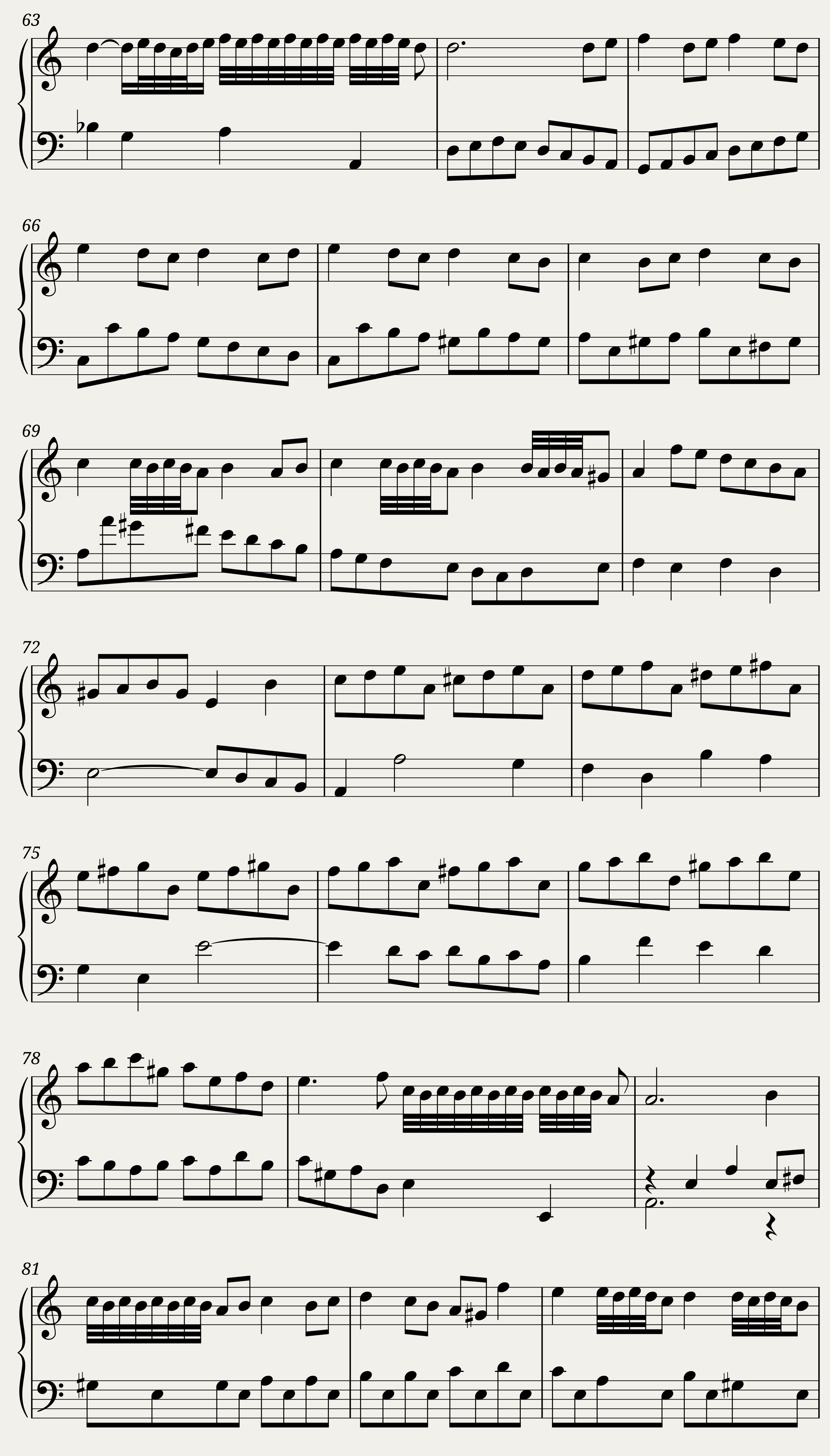 BWV 809 English Suite IV Courante — 4/4