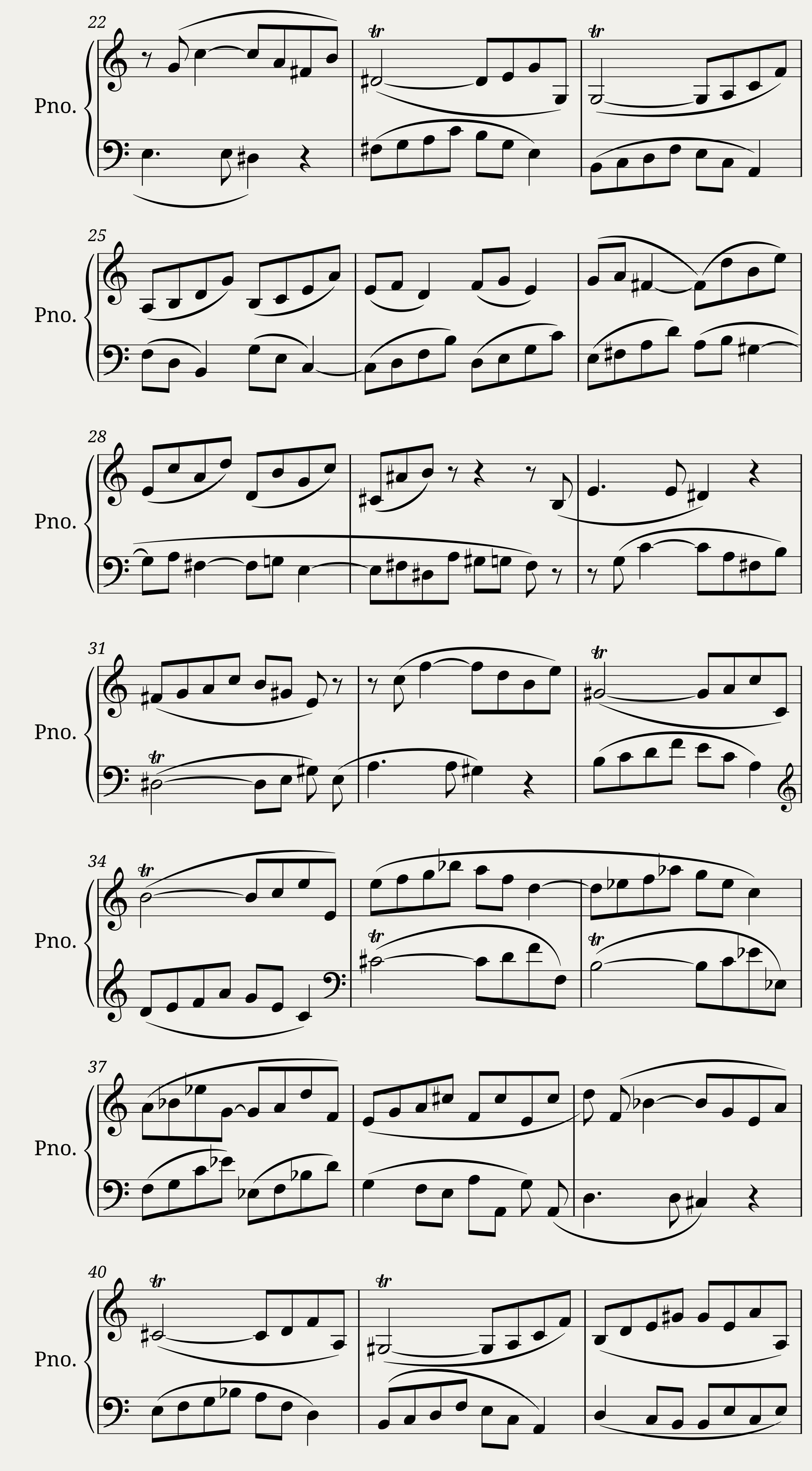 Chopin Fugue in A minor; B.144 — 2/3