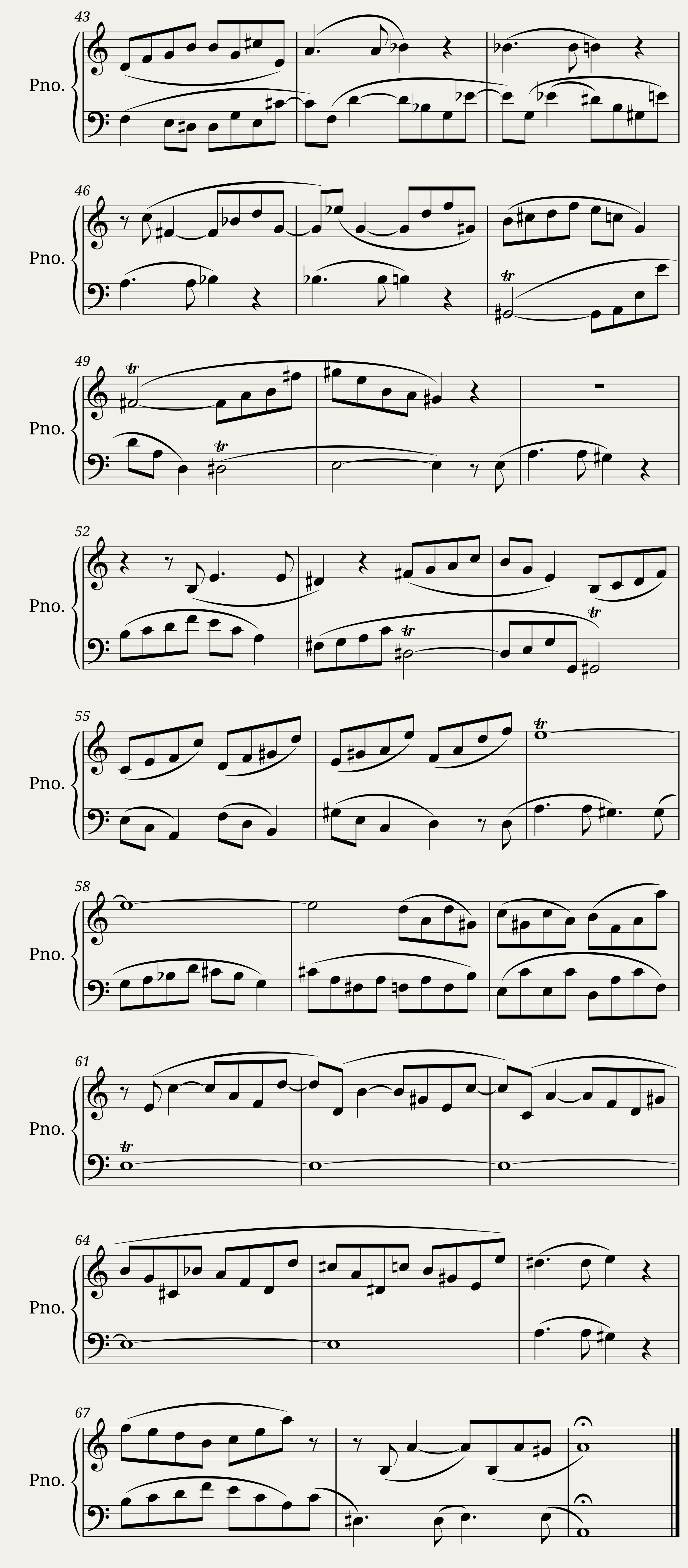 Chopin Fugue in A minor; B.144 — 3/3