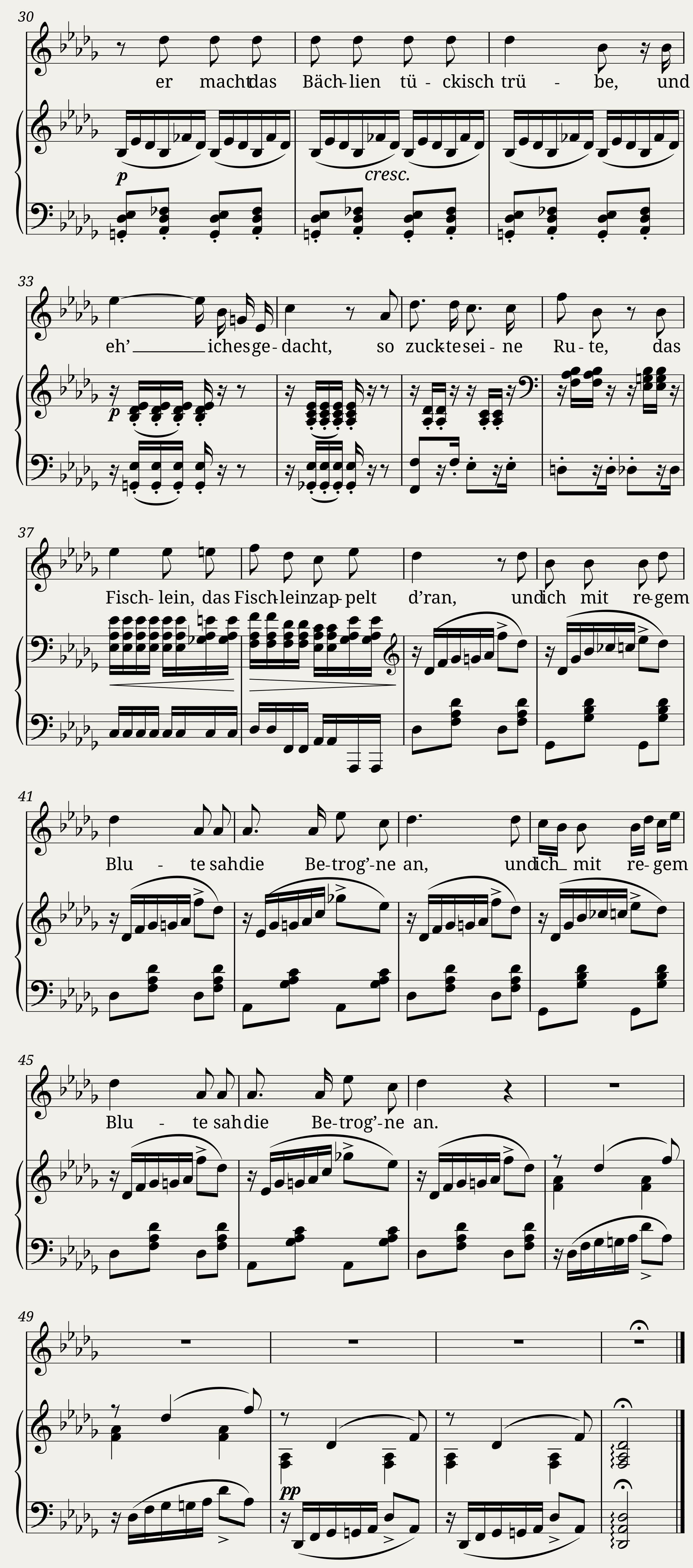 Die Forelle, Op.32, D550d — 2/2