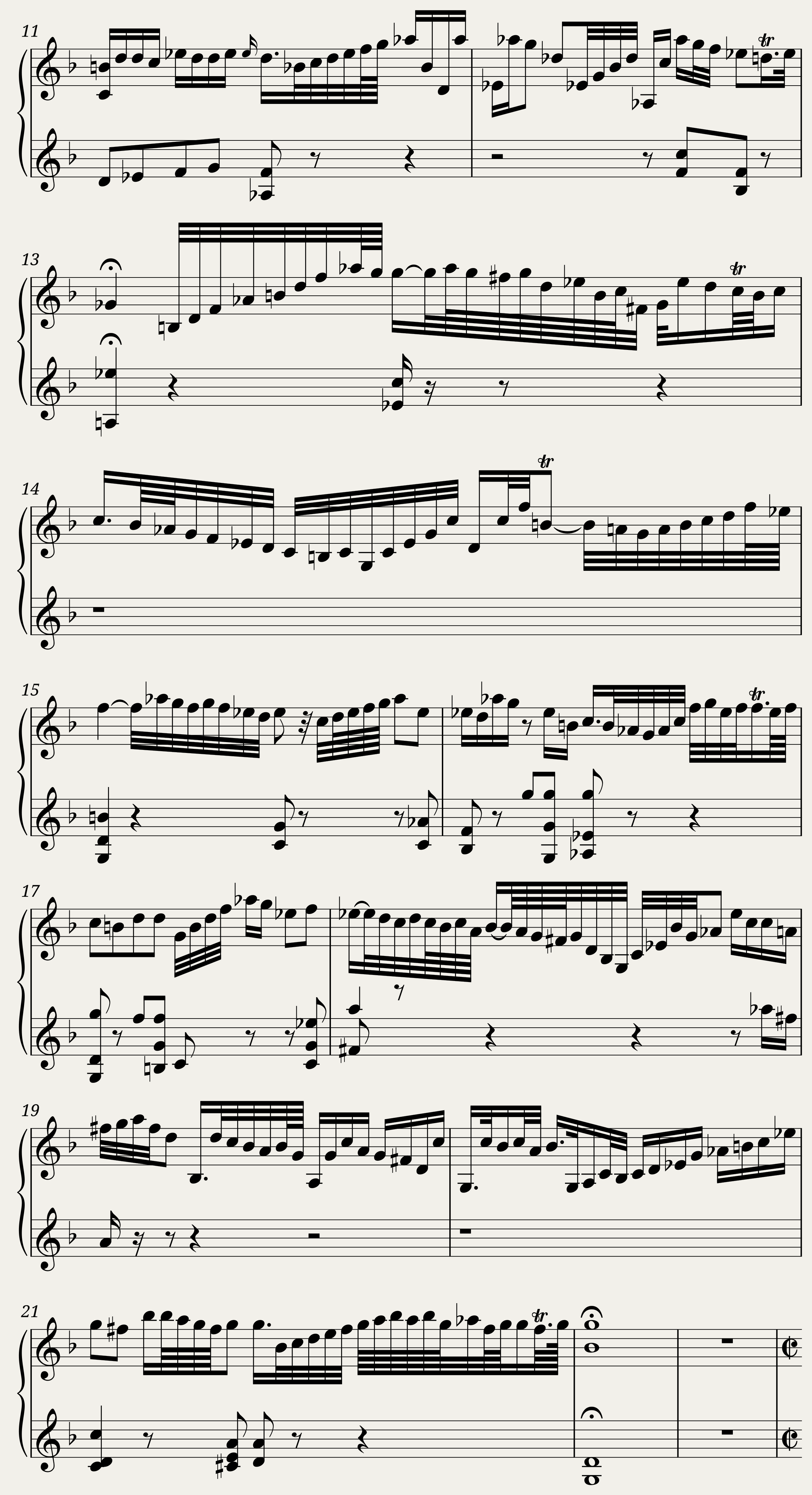 Bach: Little Prelude in C major BWV 933 — 2/2
