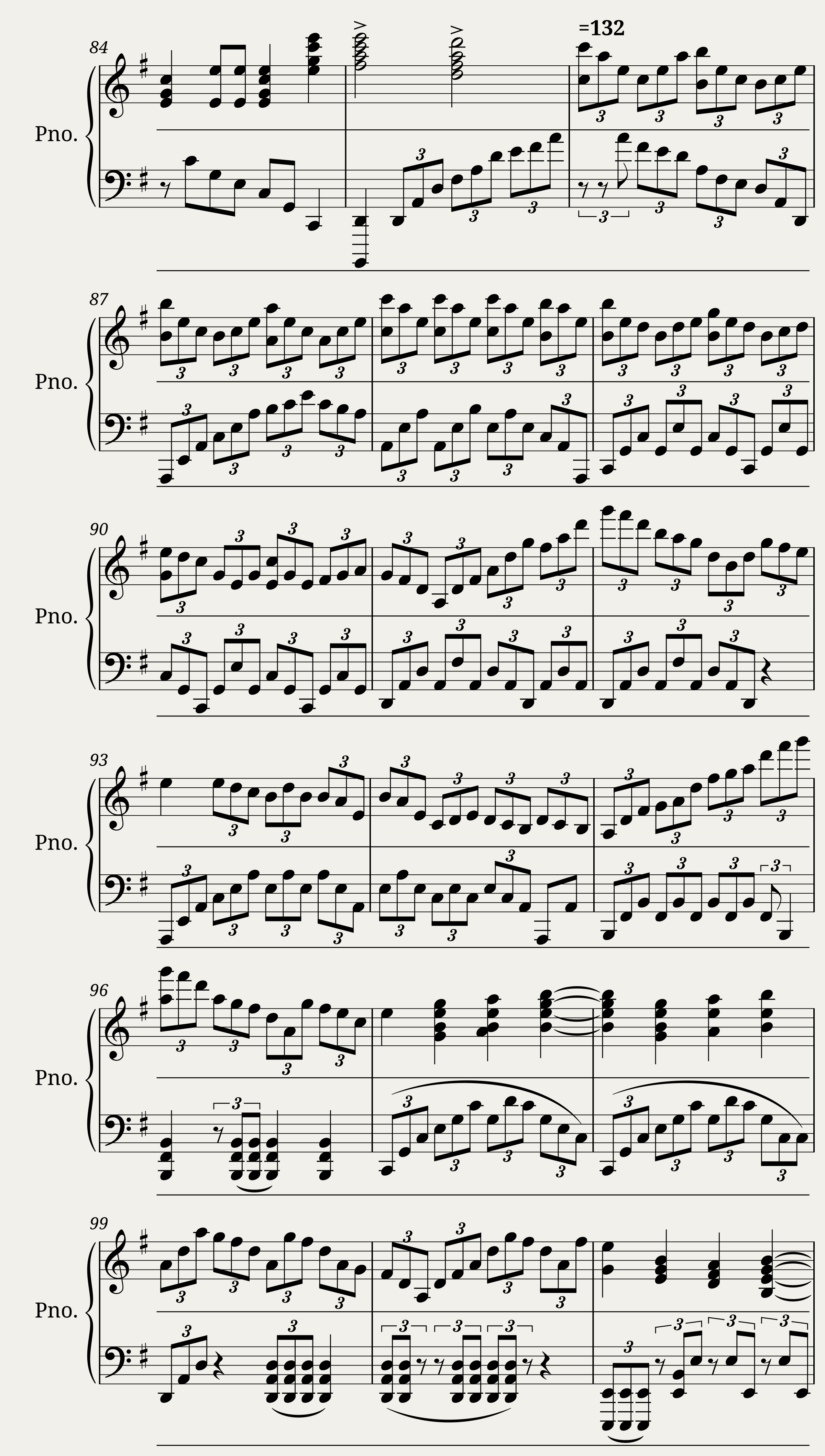 Chaotic melody? — 5/6