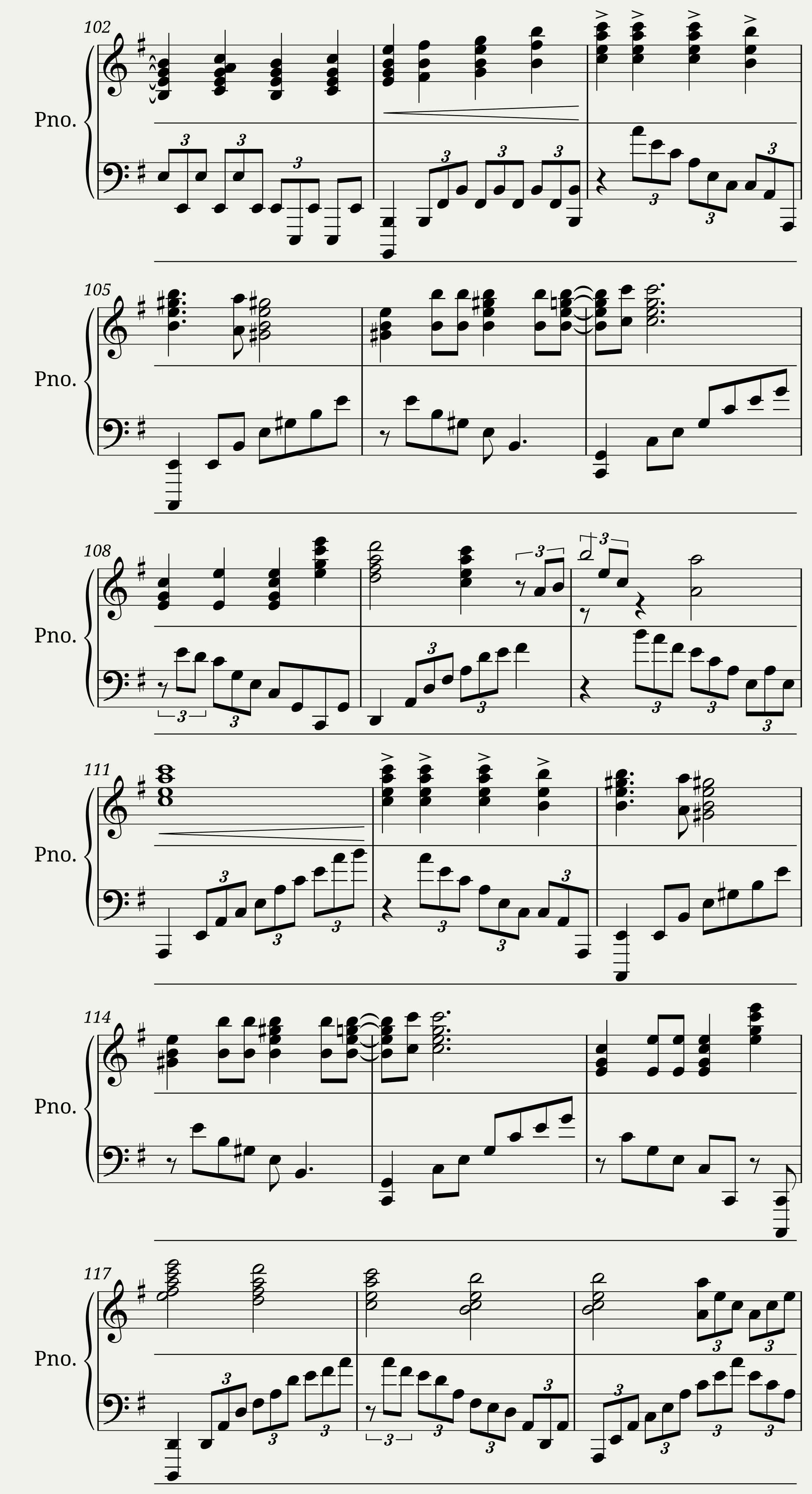 Chaotic melody? — 6/6