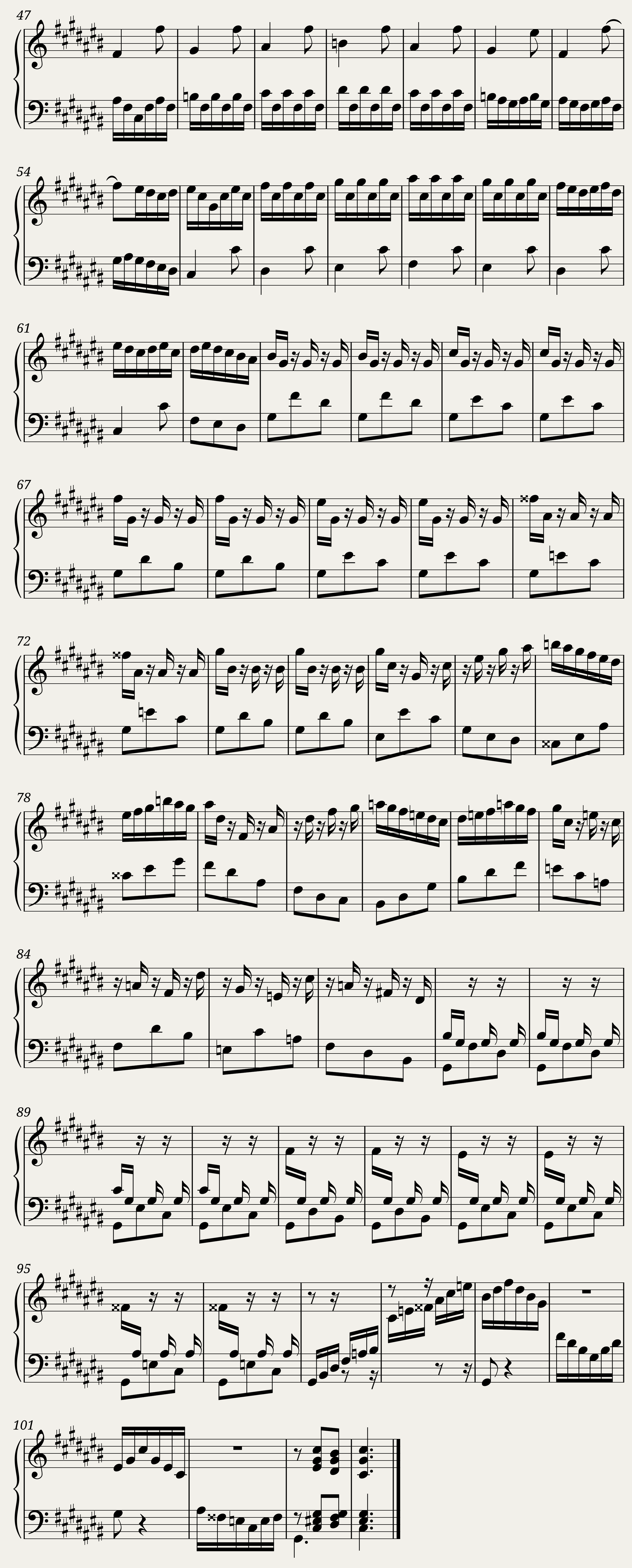 BWV 848 The Well-Tempered Clavier Part I Praeludium III — 2/2