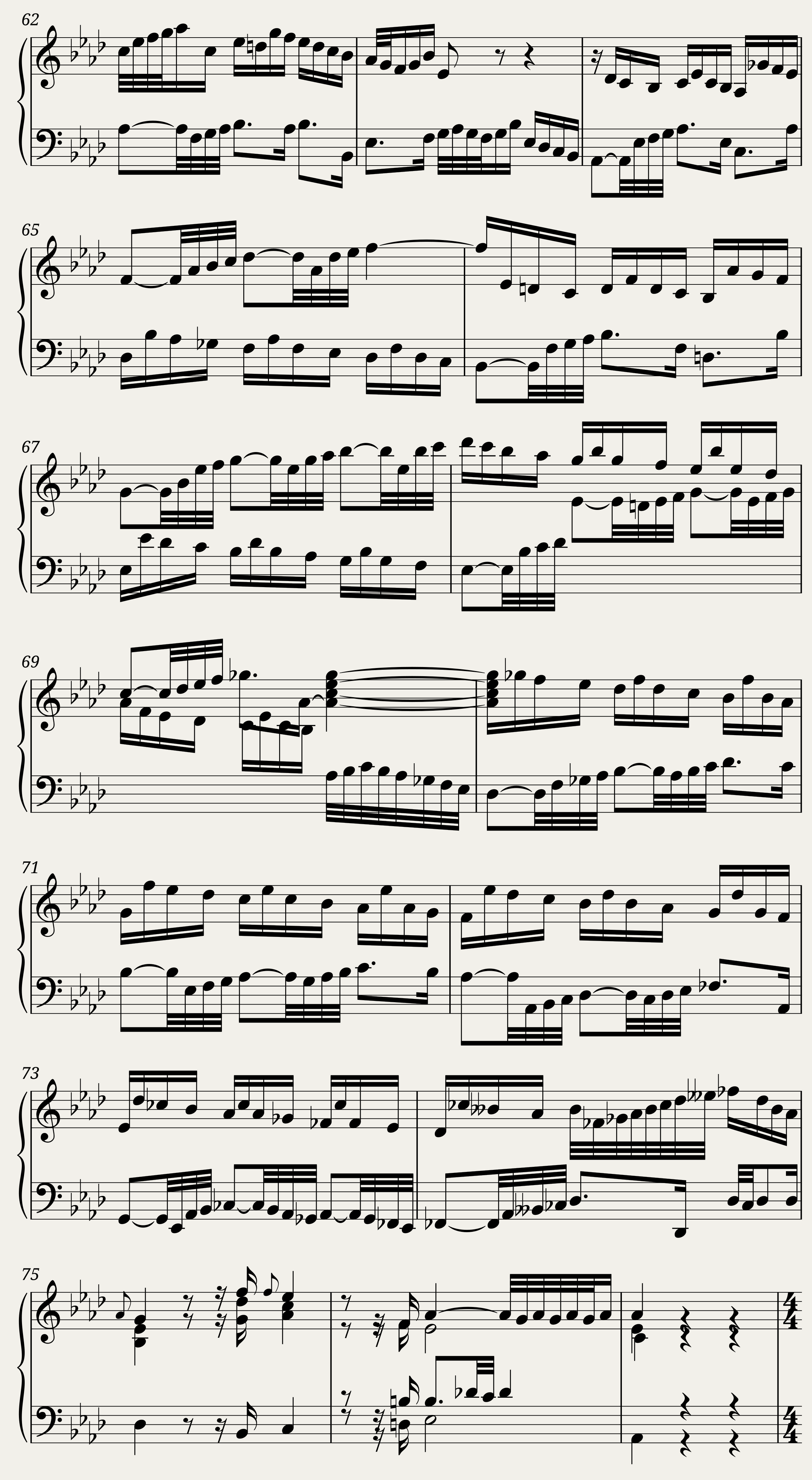 BWV 886: The Well-tempered Clavier Book II - XVII (A = 415 Hz) — 5/8