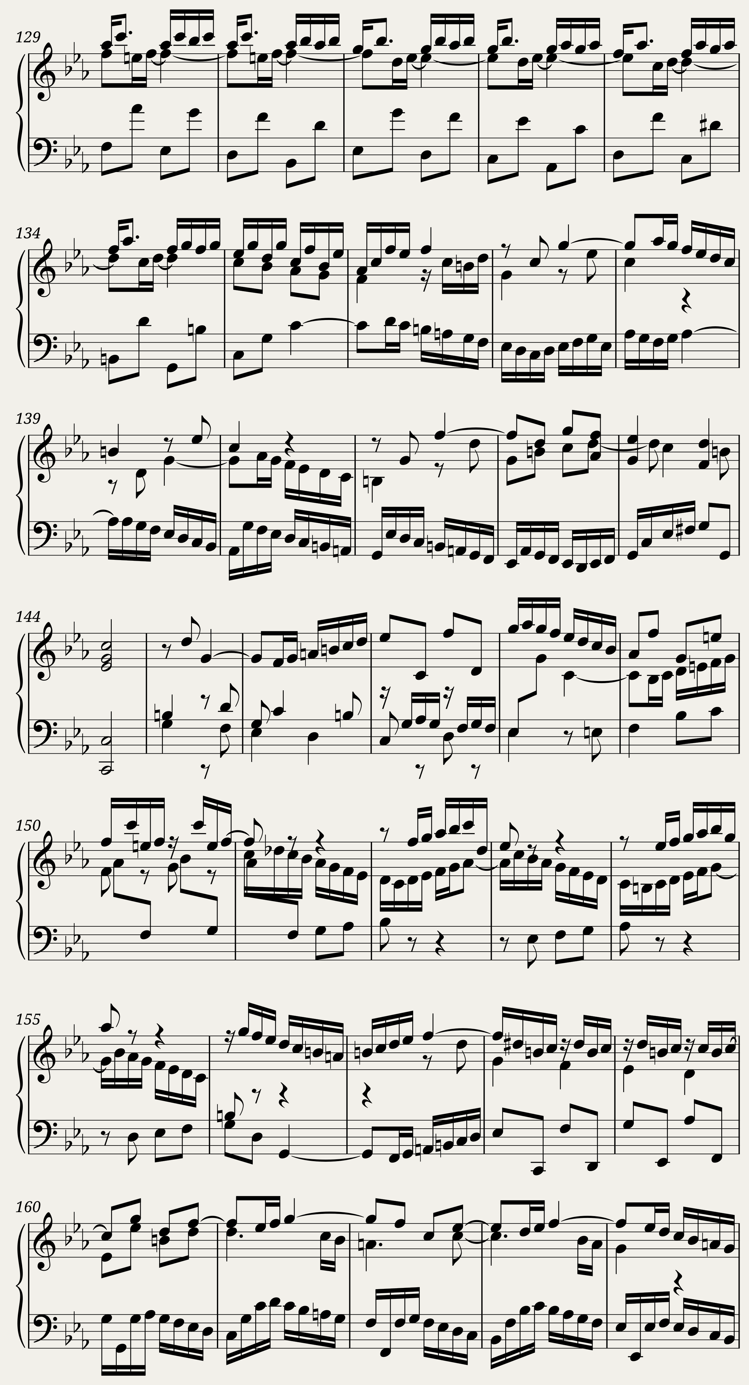 BWV 826 Partita II Capriccio — 4/5