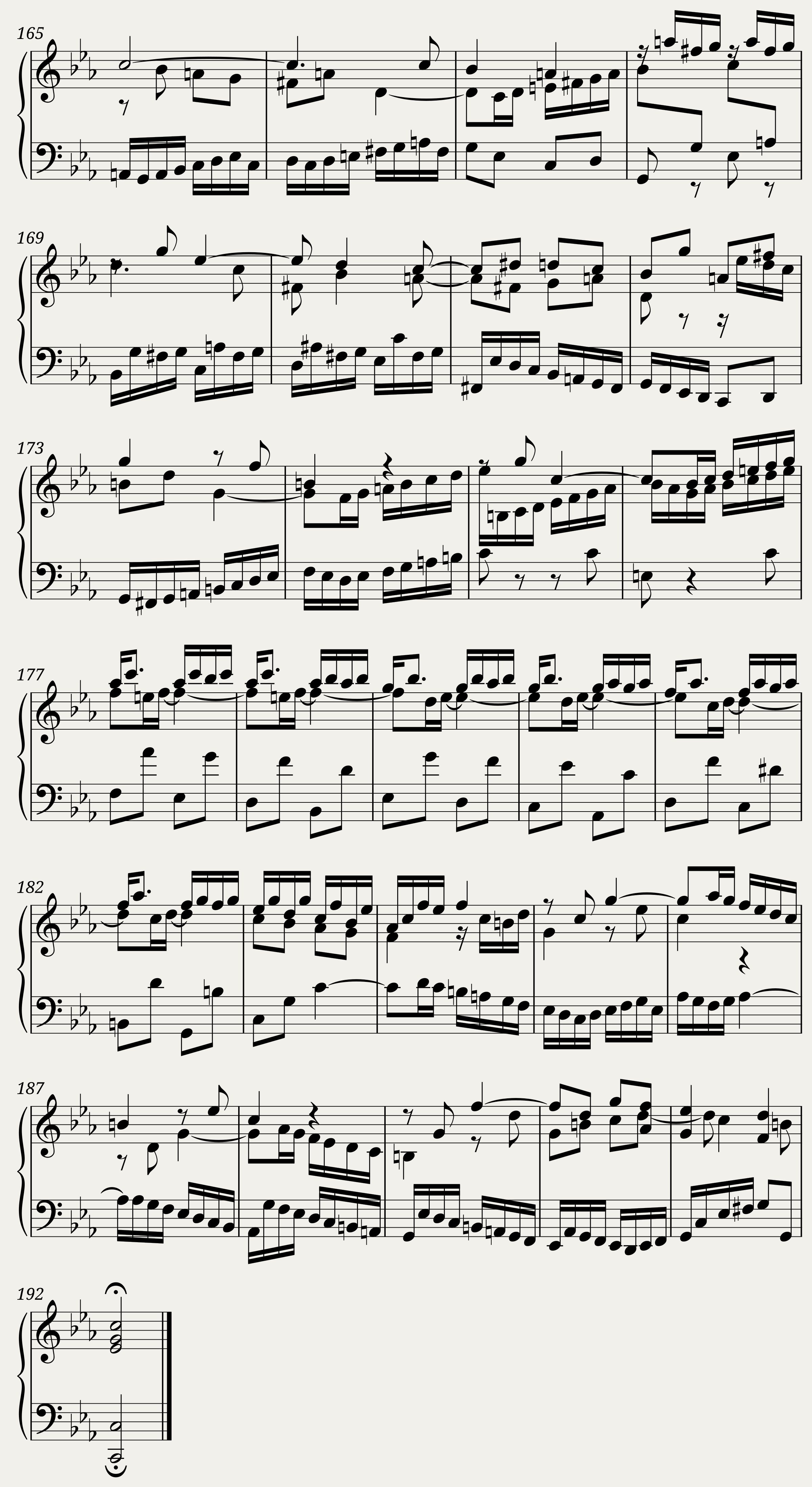 BWV 826 Partita II Capriccio — 5/5