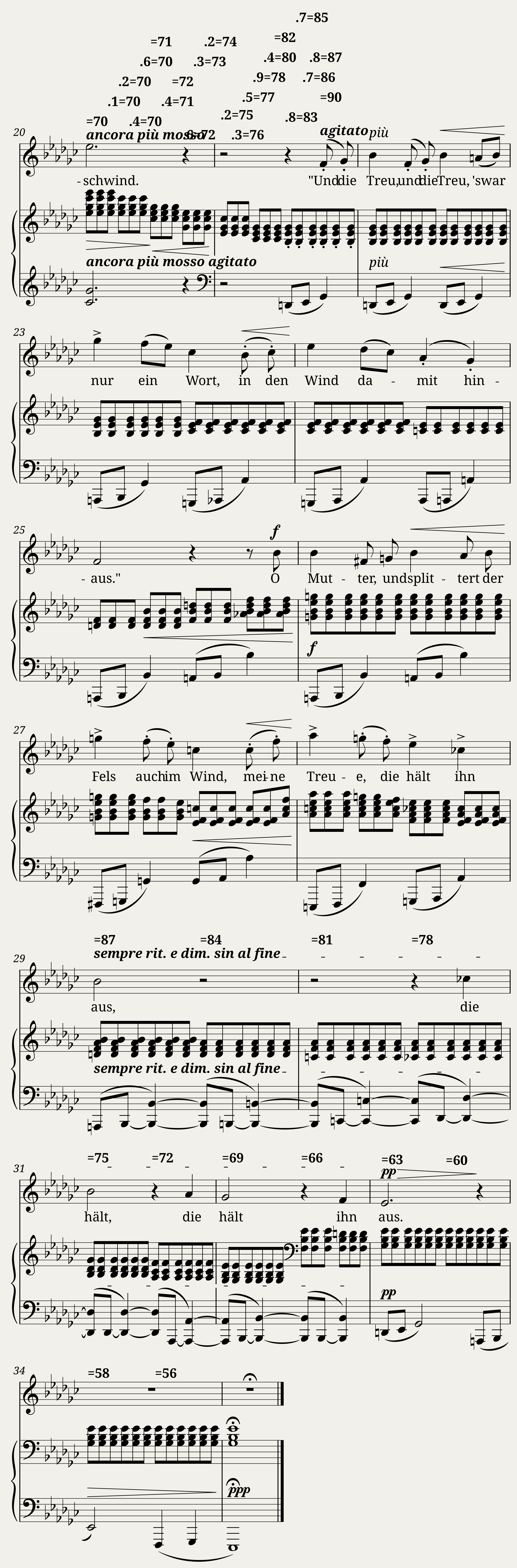 Brahms Johannes - 6 Songs Op.3 No.1 - Liebestreu — 2/2