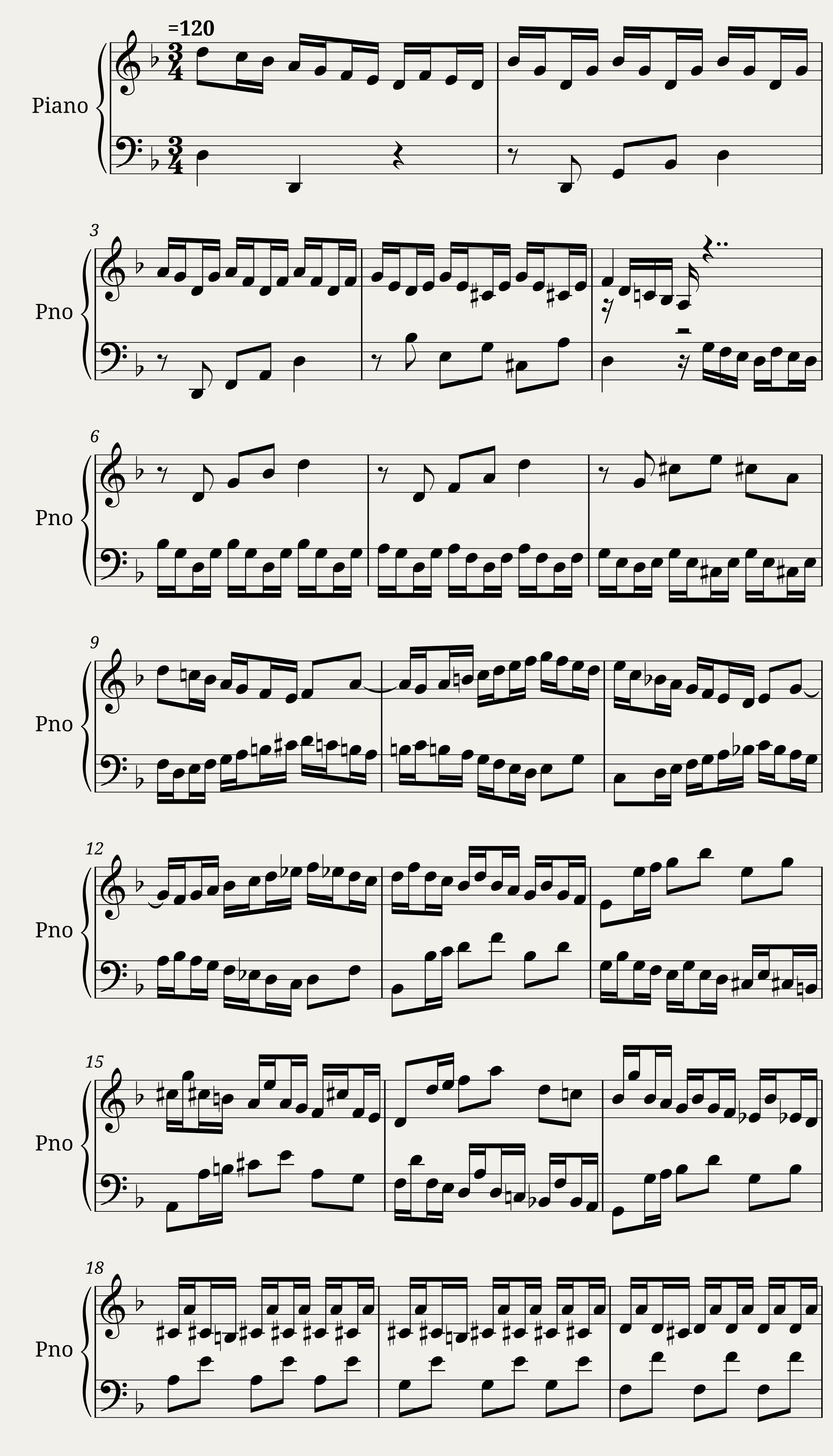 Das Wohltemperierte Clavier II, Praeludium VI — 1/3