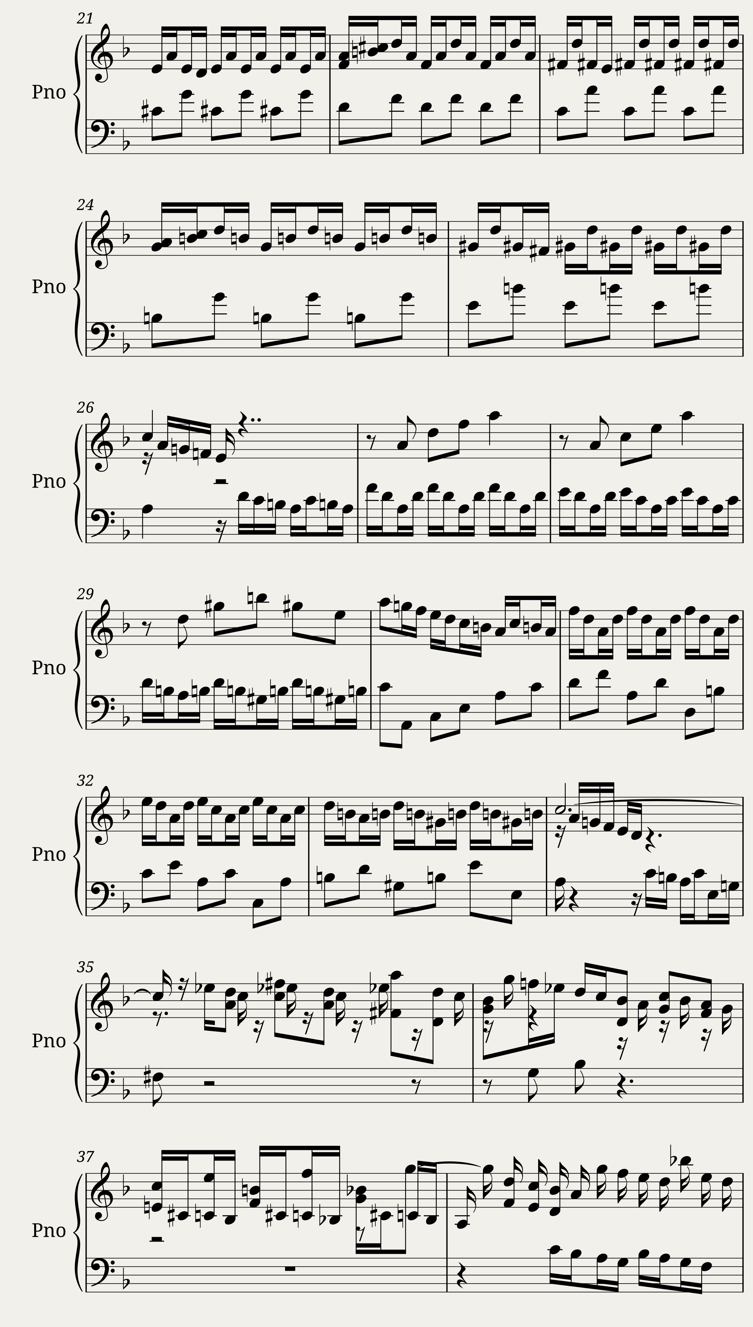 Das Wohltemperierte Clavier II, Praeludium VI — 2/3