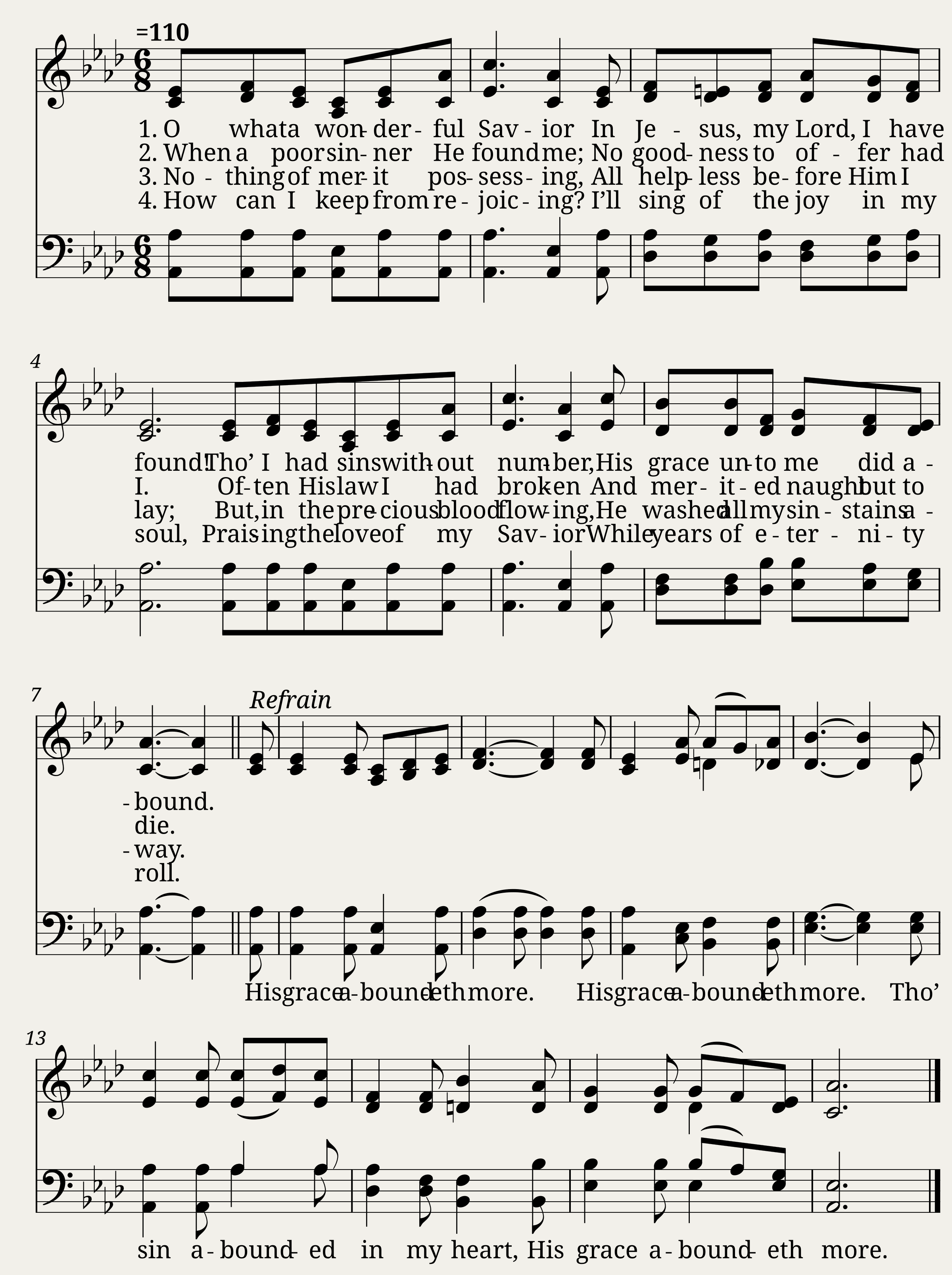 His grace aboundeth more - William J. Kirkpatrick