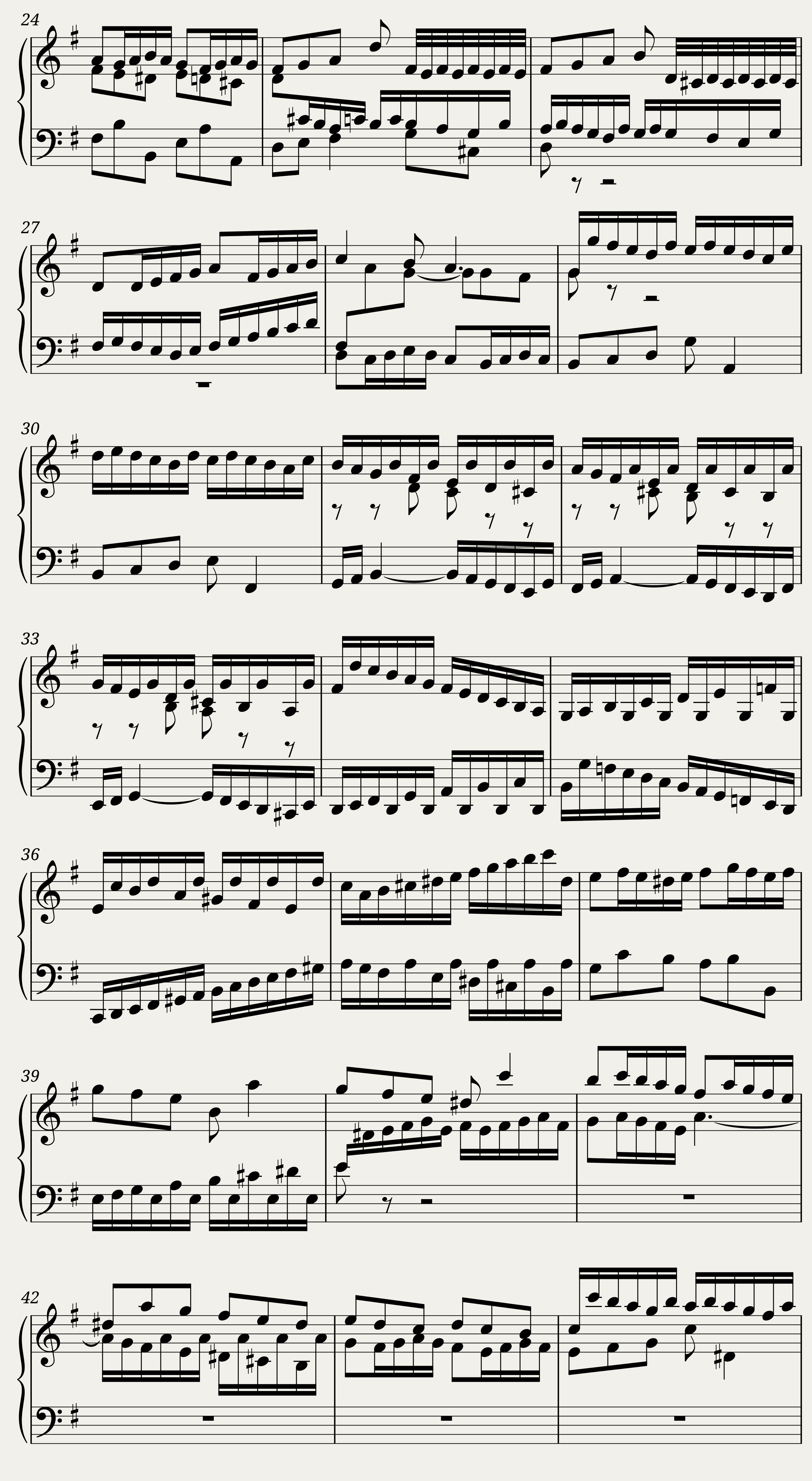 BWV 862 The Well-Tempered Clavier Part I Fuga XVII — 2/3