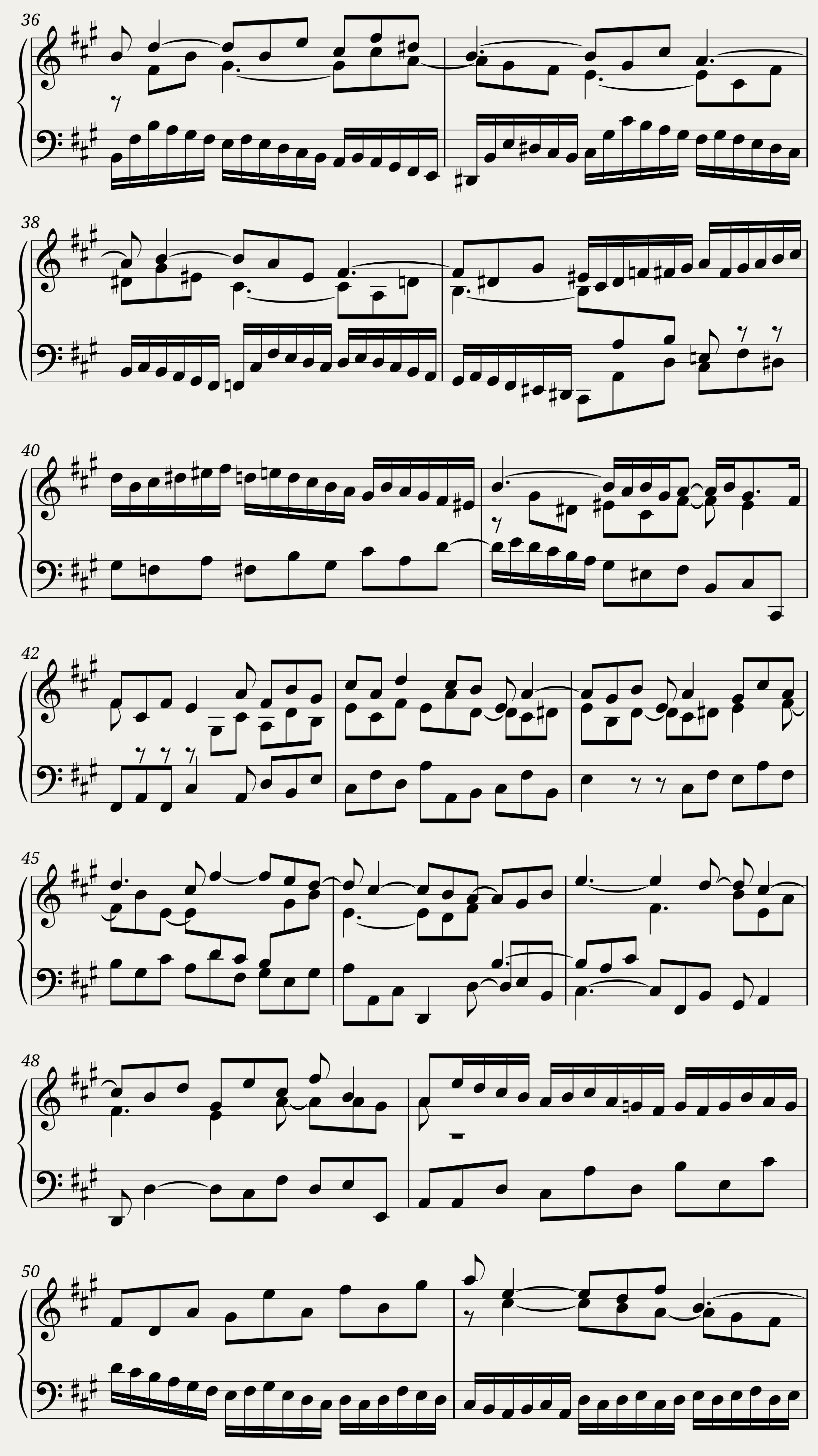 BWV 862 The Well-Tempered Clavier Part I Fuga XVII — 3/3