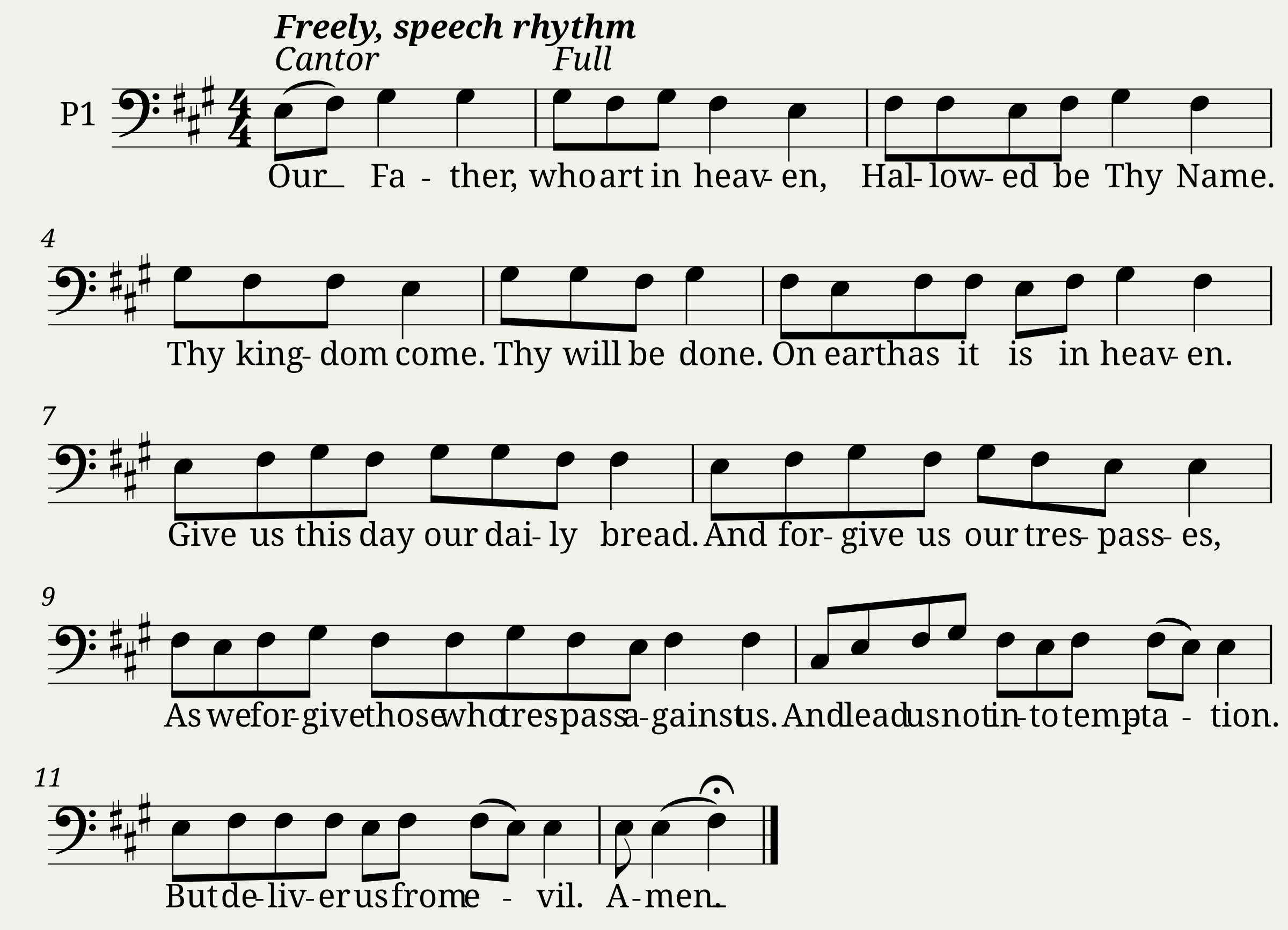Our Father - Anonymous (Gregorian chant)
