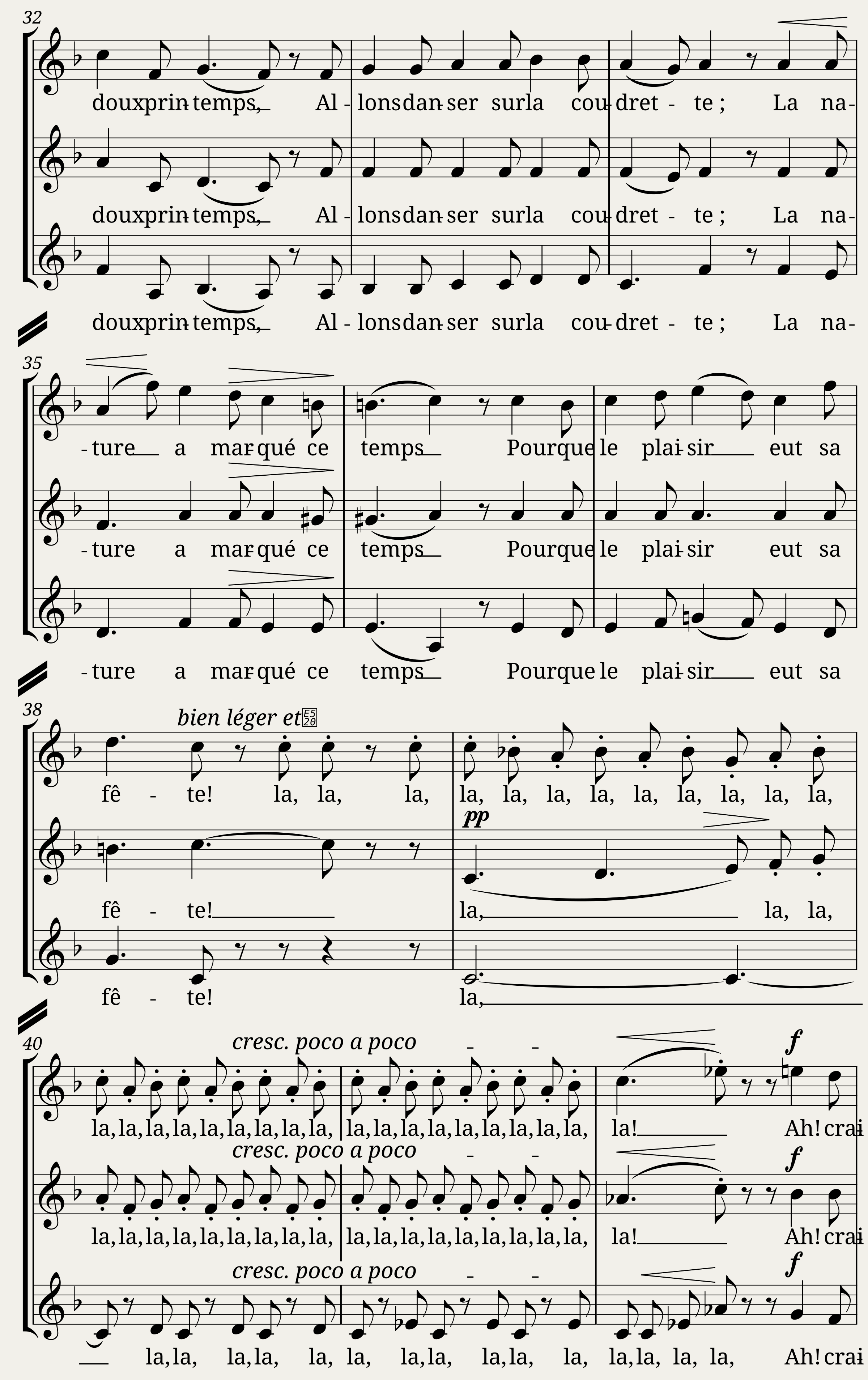 Chœur des Pastorale, DO.287 — 2/5
