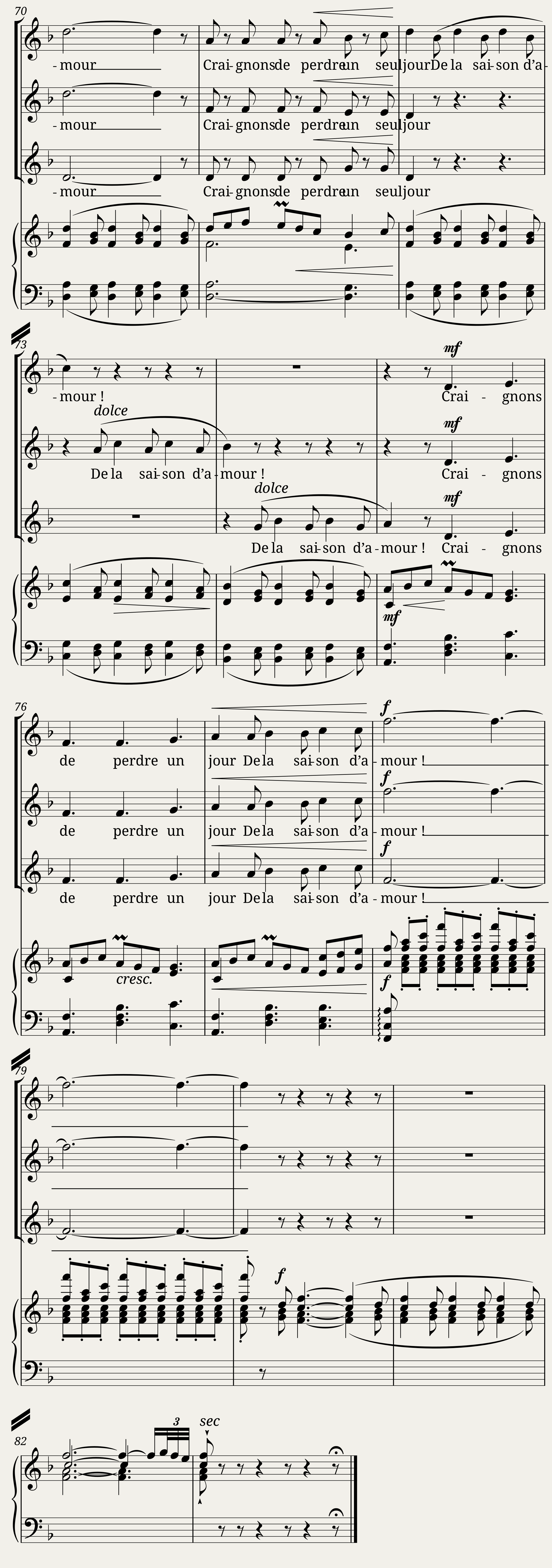 Chœur des Pastorale, DO.287 — 5/5