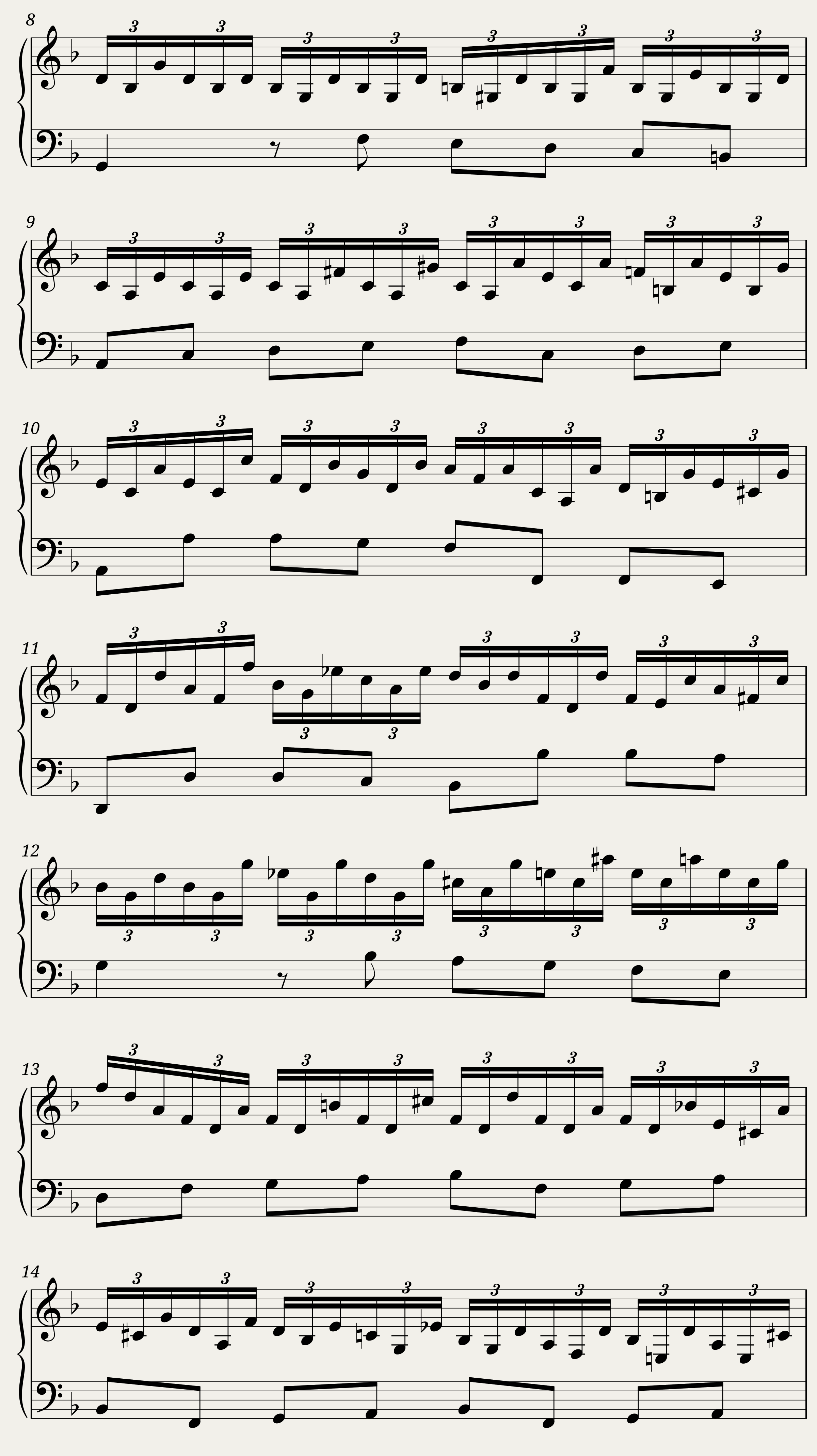 BWV 851: The Well-tempered Clavier Book I - VI (A = 415 Hz) - Harpsichord sound — 2/5