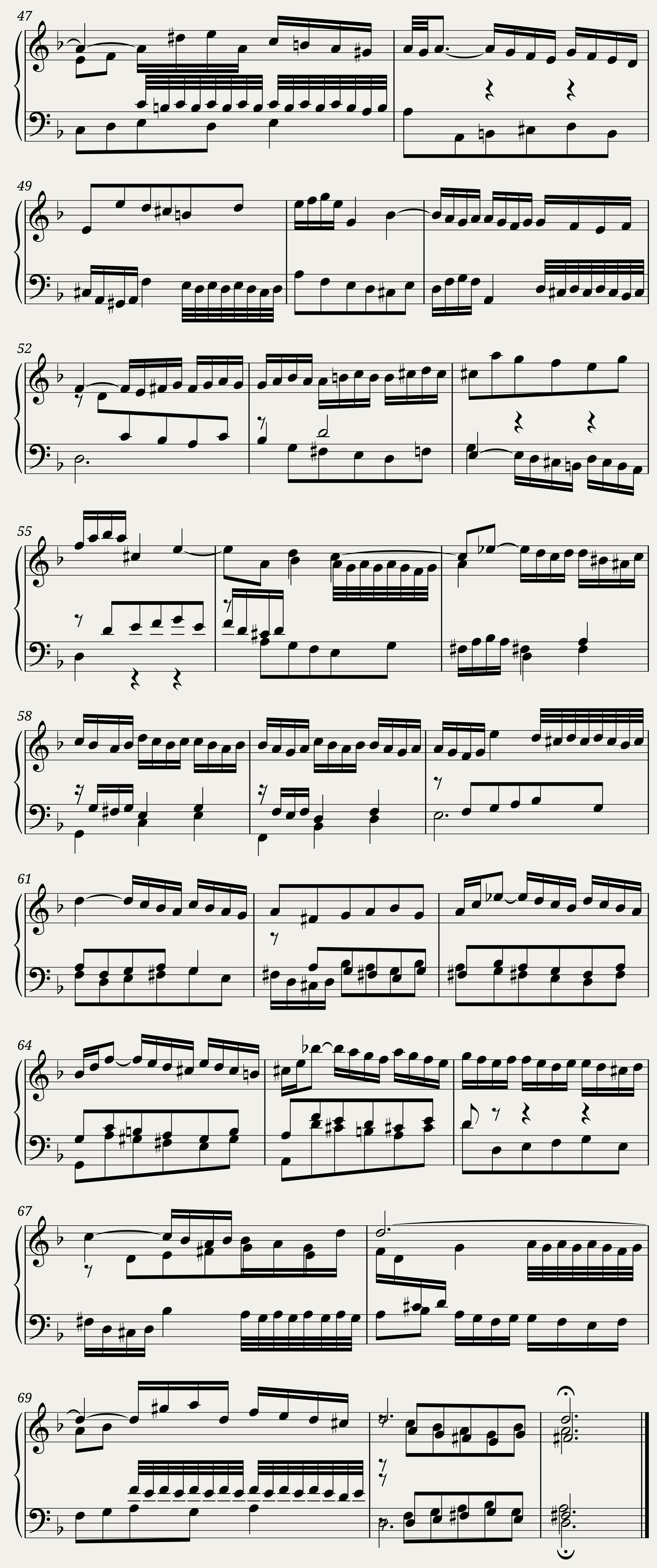 BWV 851: The Well-tempered Clavier Book I - VI (A = 415 Hz) - Harpsichord sound — 5/5