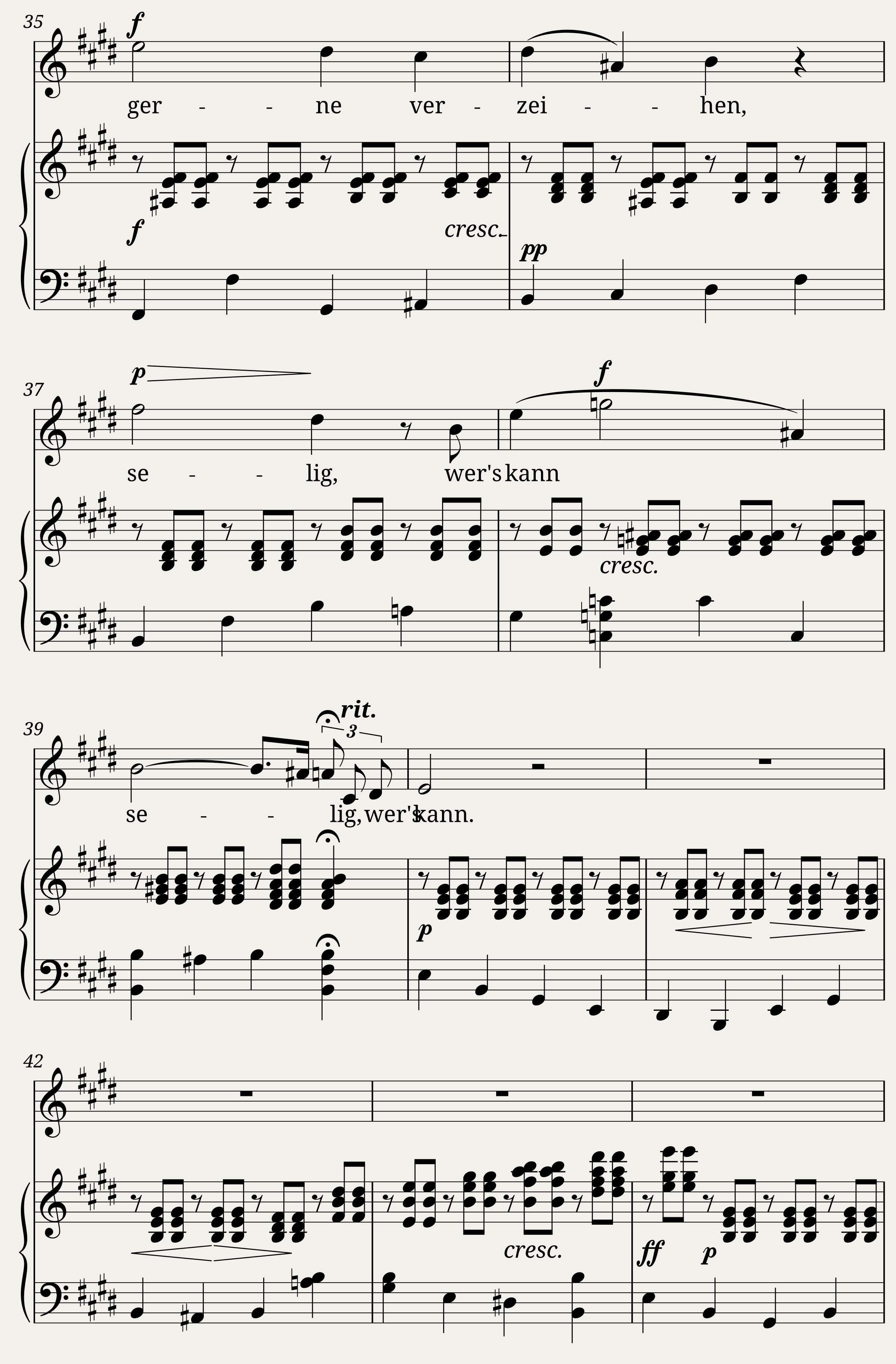 Lied (Immer sich rein kindlich erfreu’n) — 3/4