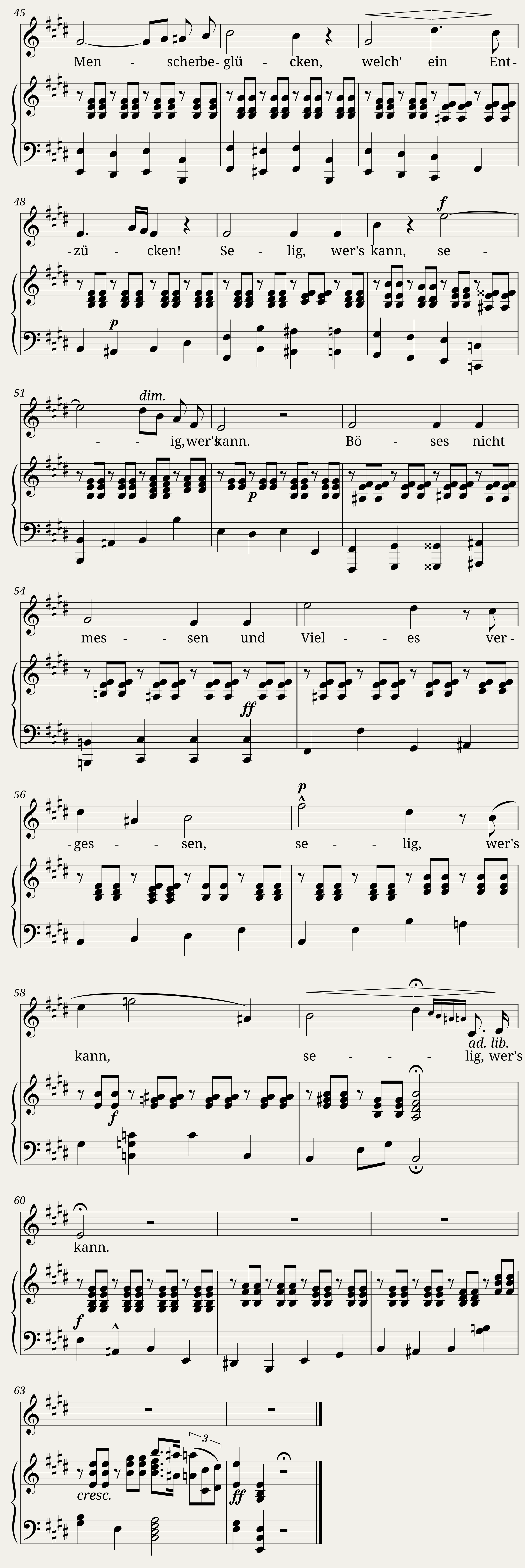 Lied (Immer sich rein kindlich erfreu’n) — 4/4
