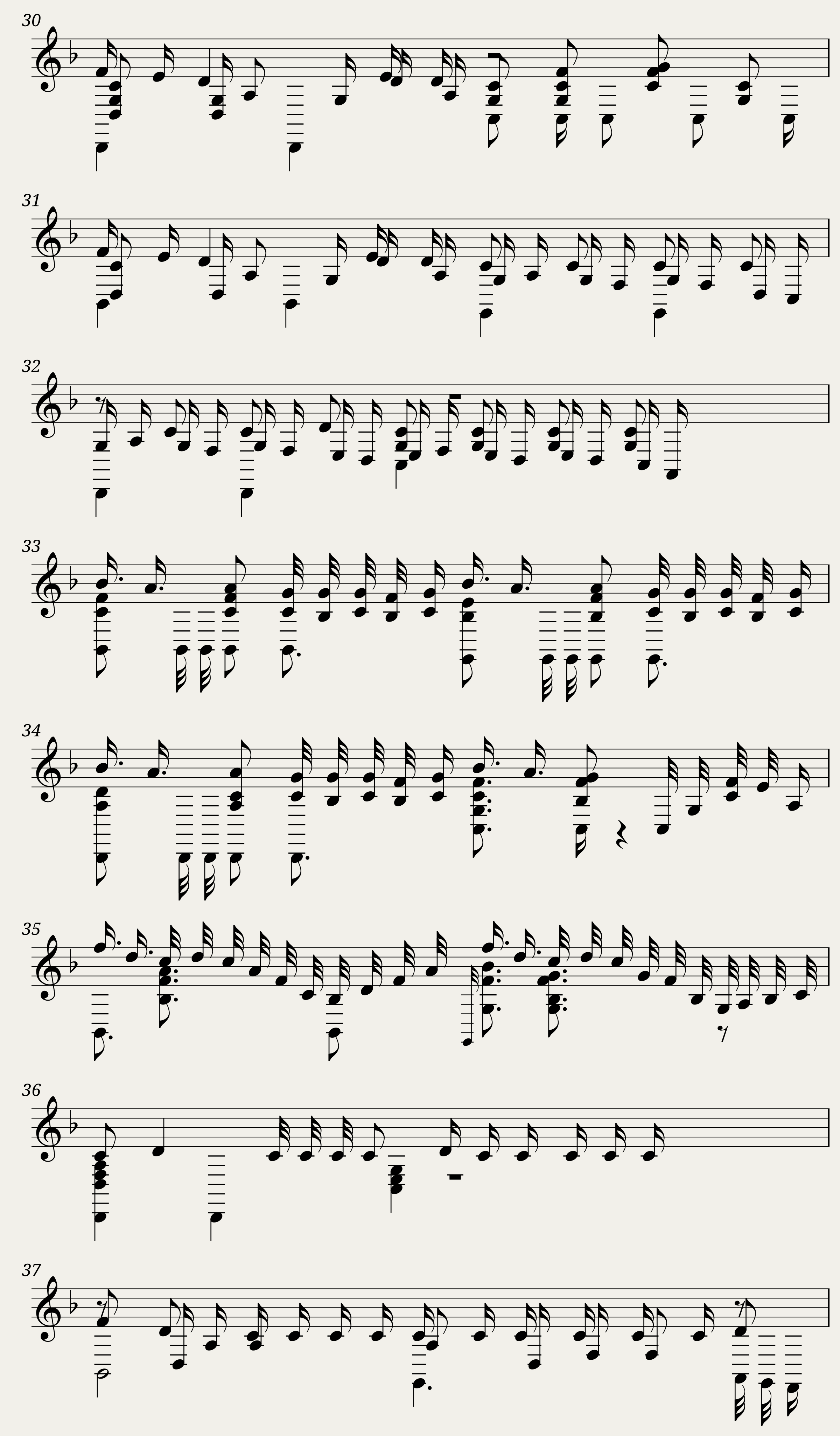 BTS - Black Swan Guitar Cover Score and Tab — 3/4