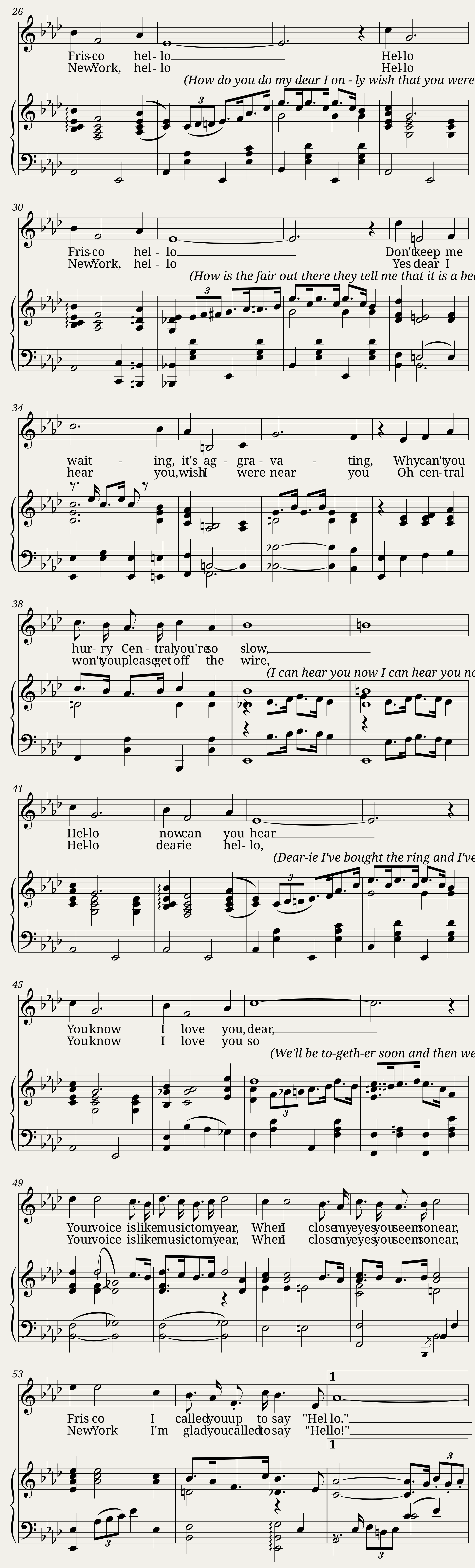 Hello Frisco! - Song Version — 2/3