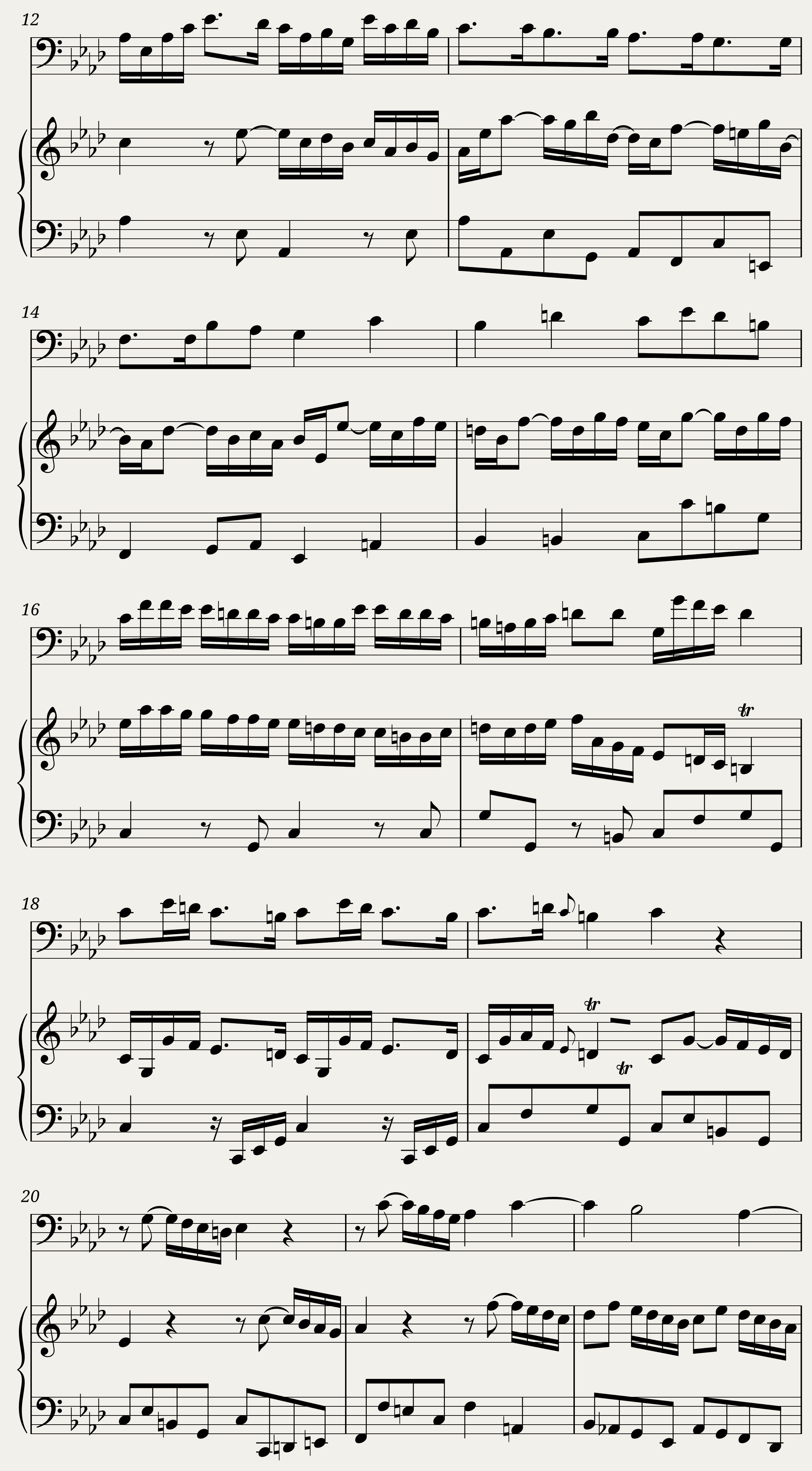 Duetto in F Minor for Bassoon and Keyboard - C. Schaffrath CSWV F:18 — 2/13