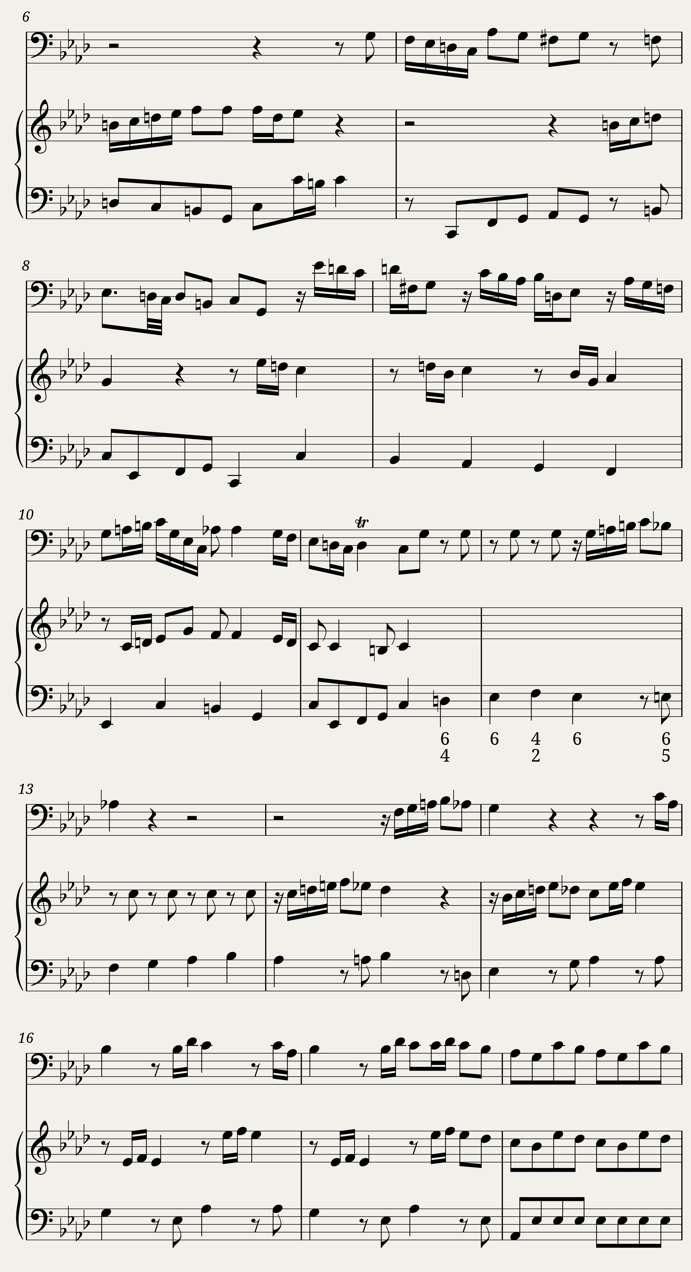 Duetto in F Minor for Bassoon and Keyboard - C. Schaffrath CSWV F:18 — 4/13