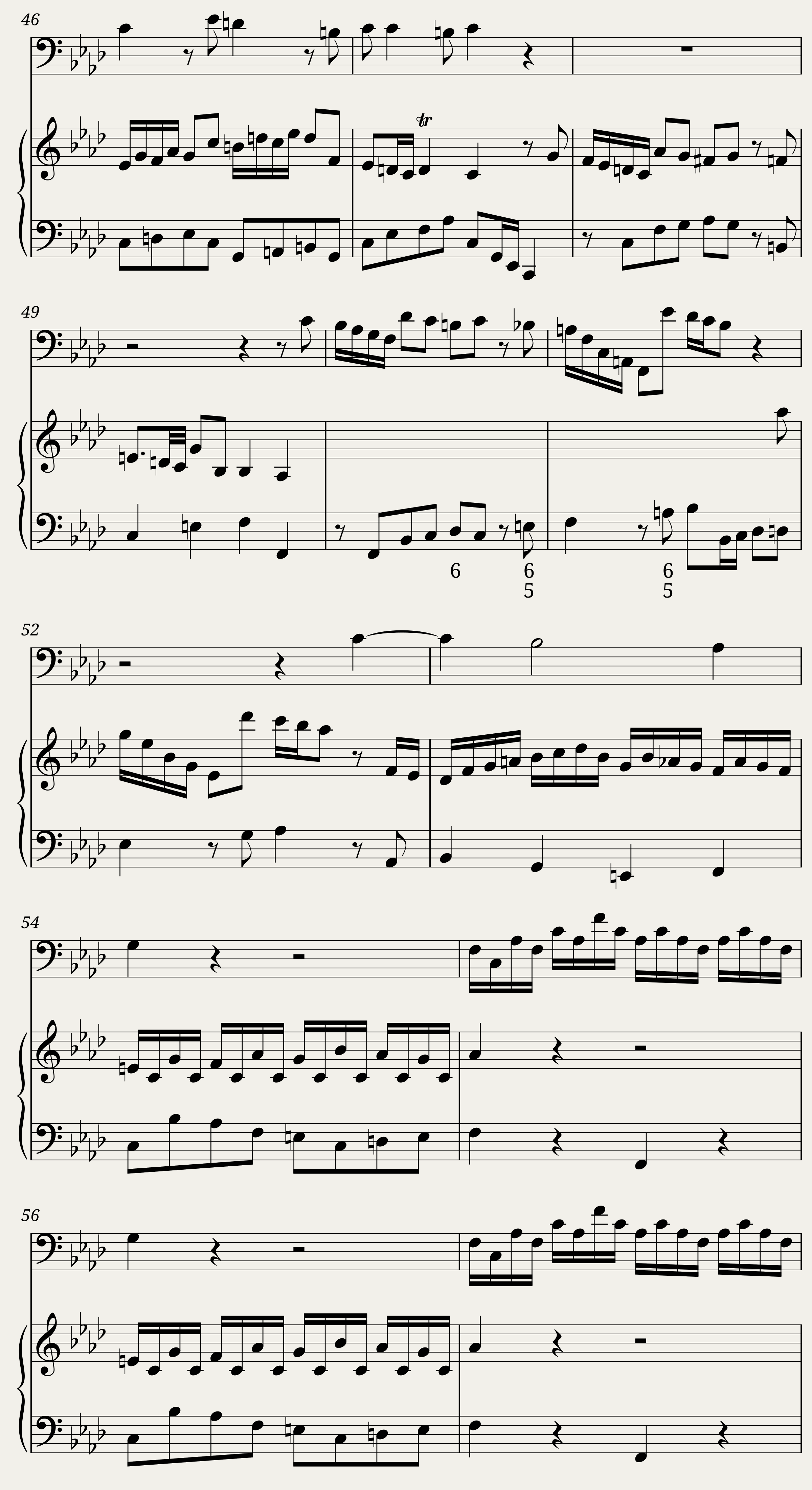 Duetto in F Minor for Bassoon and Keyboard - C. Schaffrath CSWV F:18 — 7/13