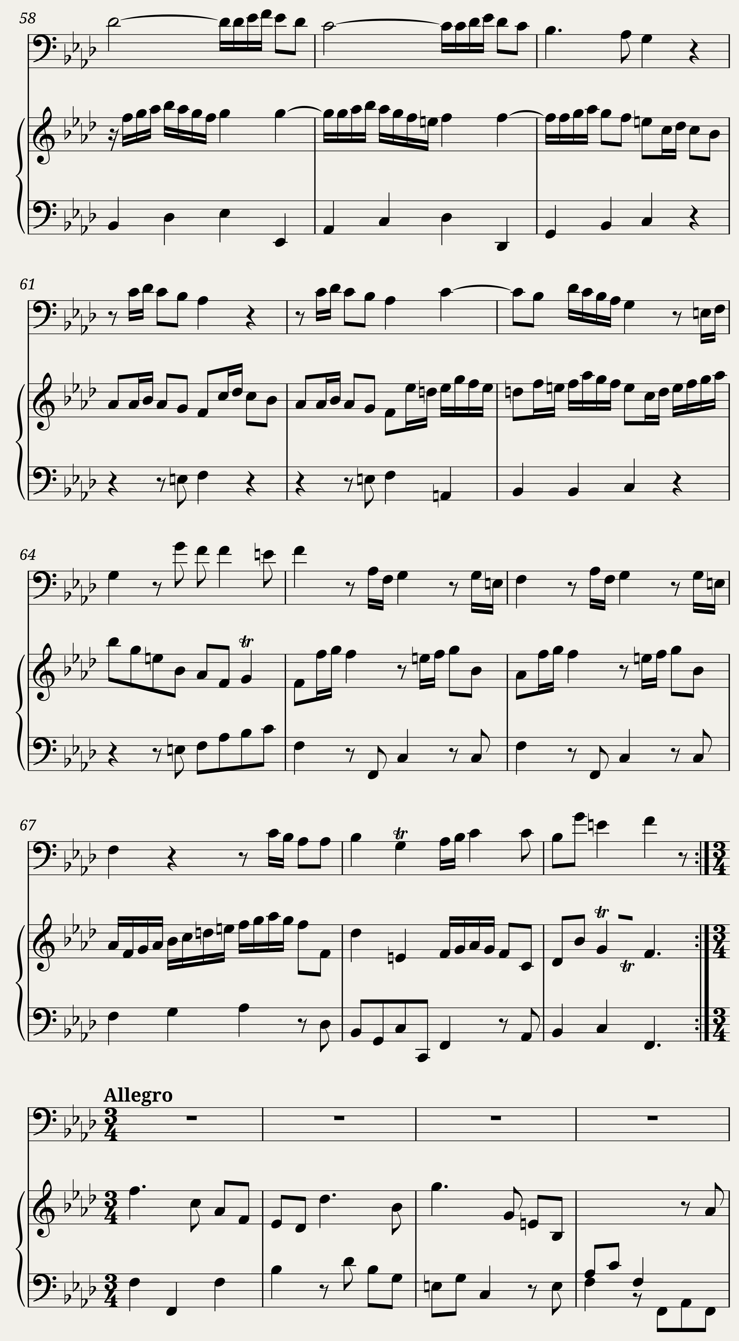 Duetto in F Minor for Bassoon and Keyboard - C. Schaffrath CSWV F:18 — 8/13