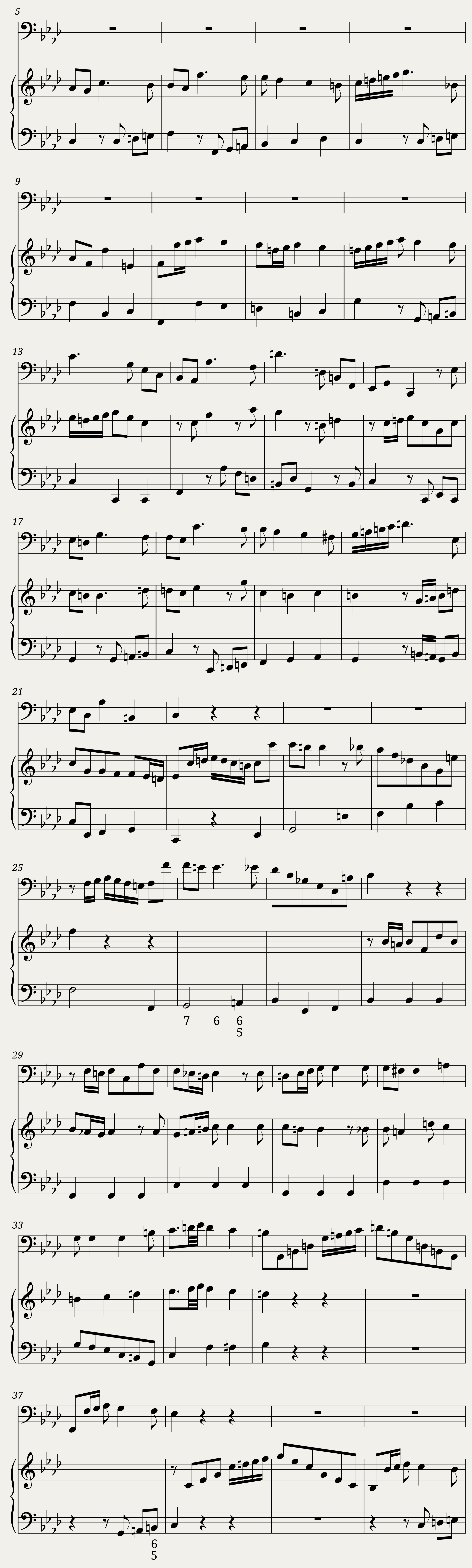 Duetto in F Minor for Bassoon and Keyboard - C. Schaffrath CSWV F:18 — 9/13