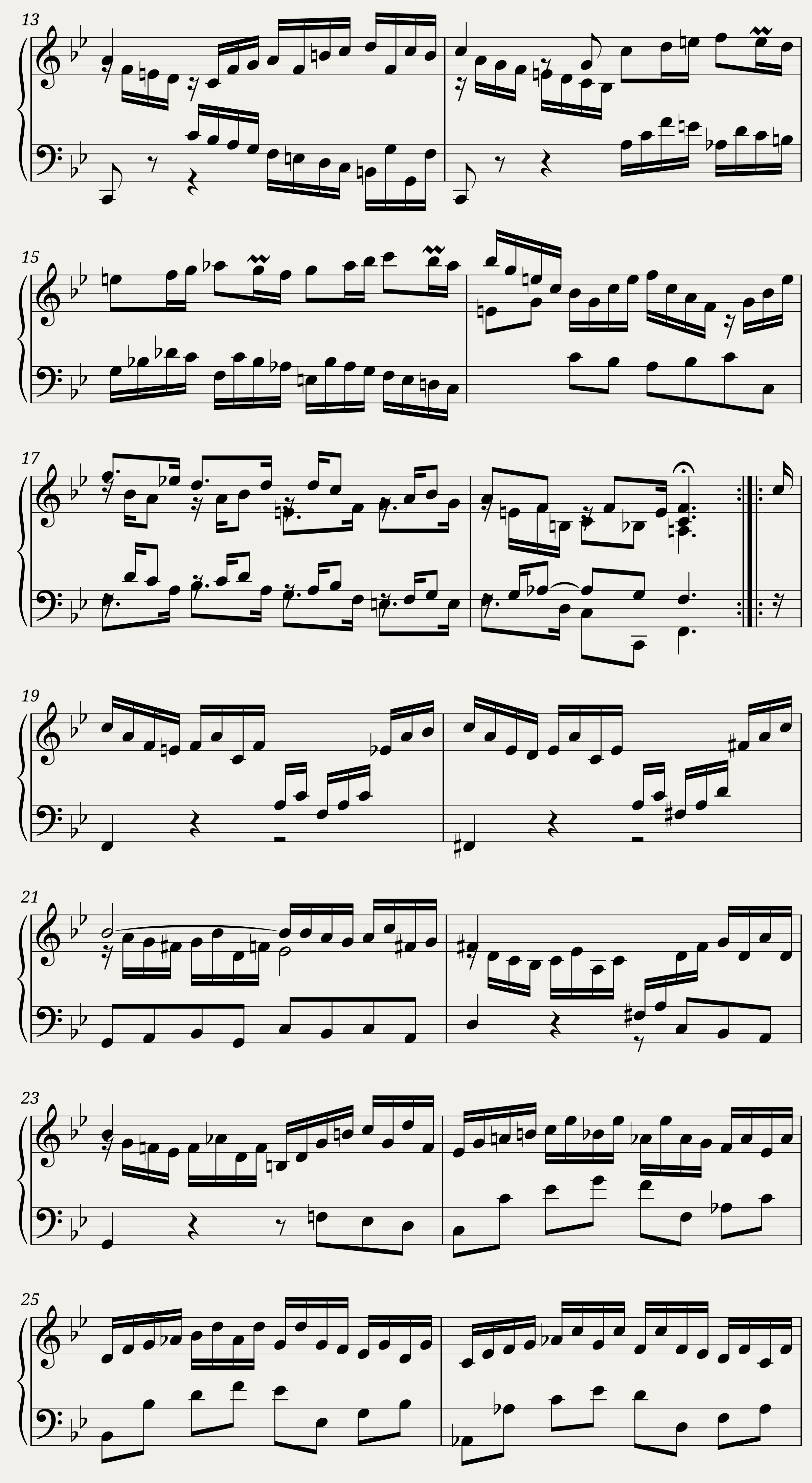 Bach - Partita I: Allemande — 2/3