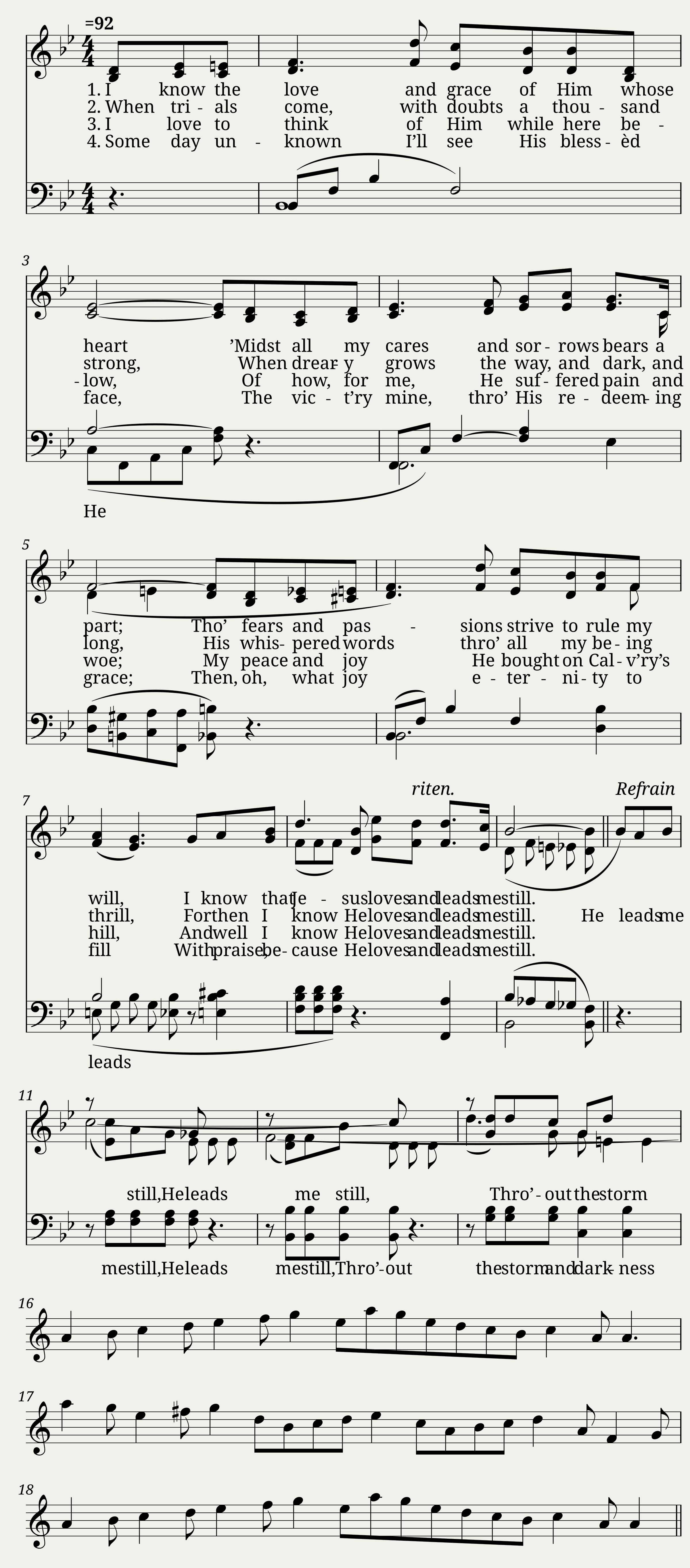 He leads me still - Charles Teller.