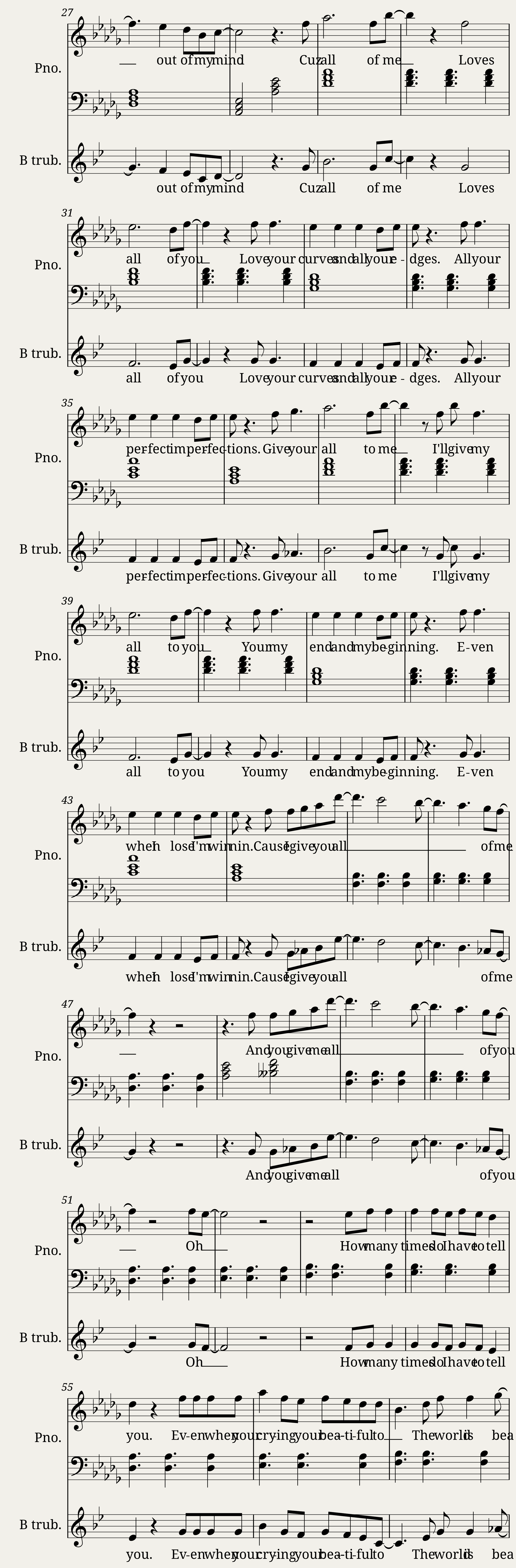 All Of Me - Duet piano and trumpet — 2/5