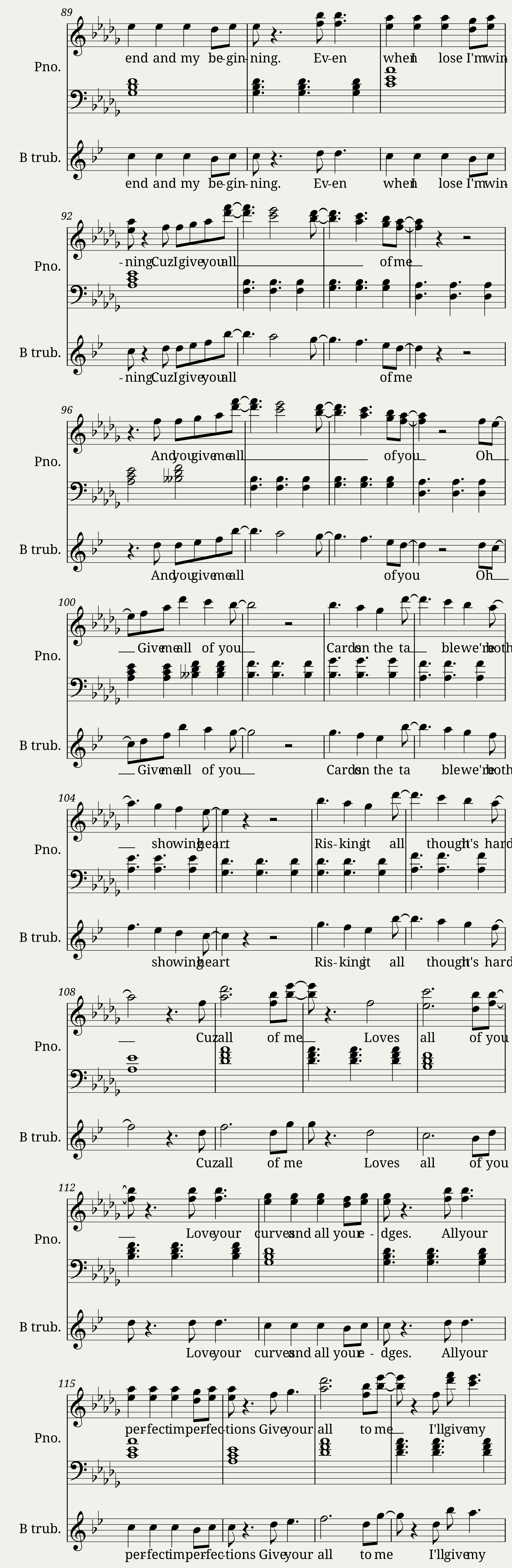 All Of Me - Duet piano and trumpet — 4/5