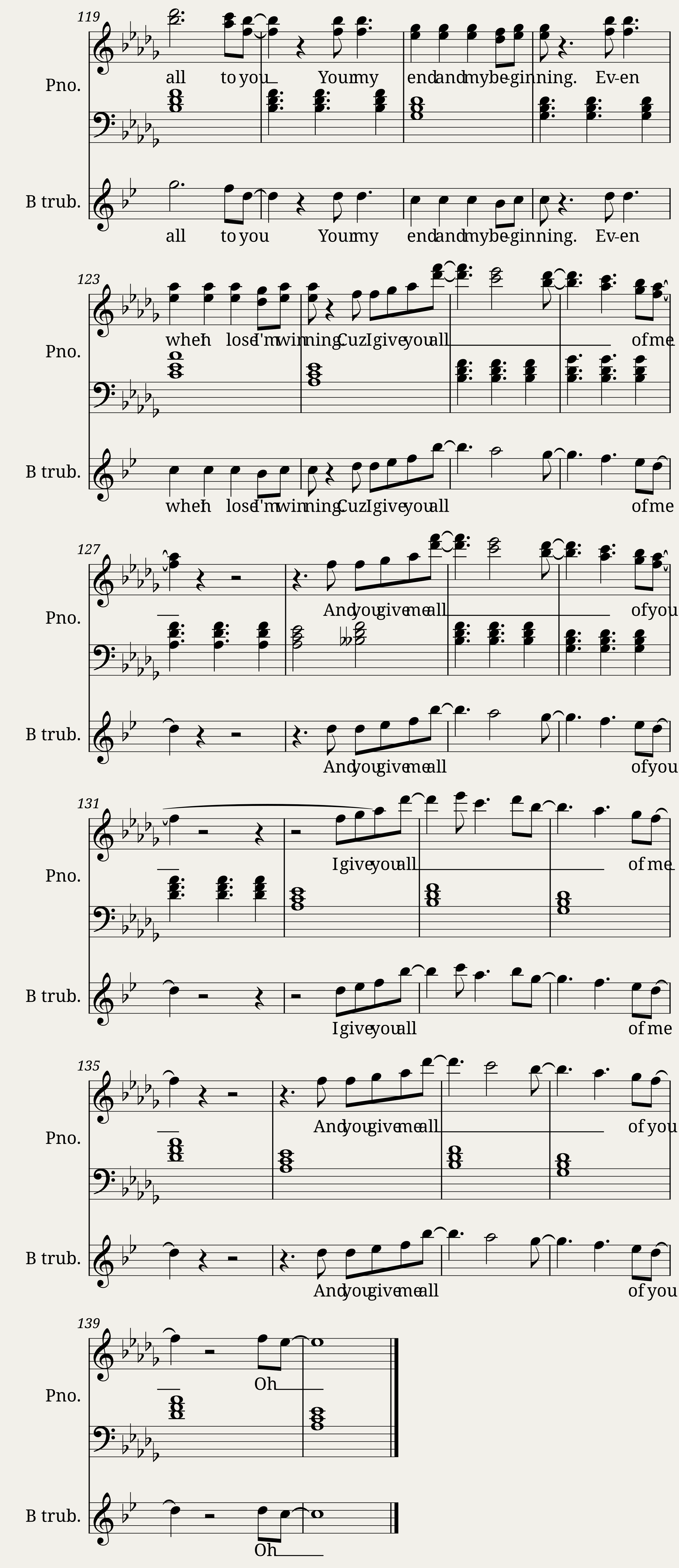 All Of Me - Duet piano and trumpet — 5/5