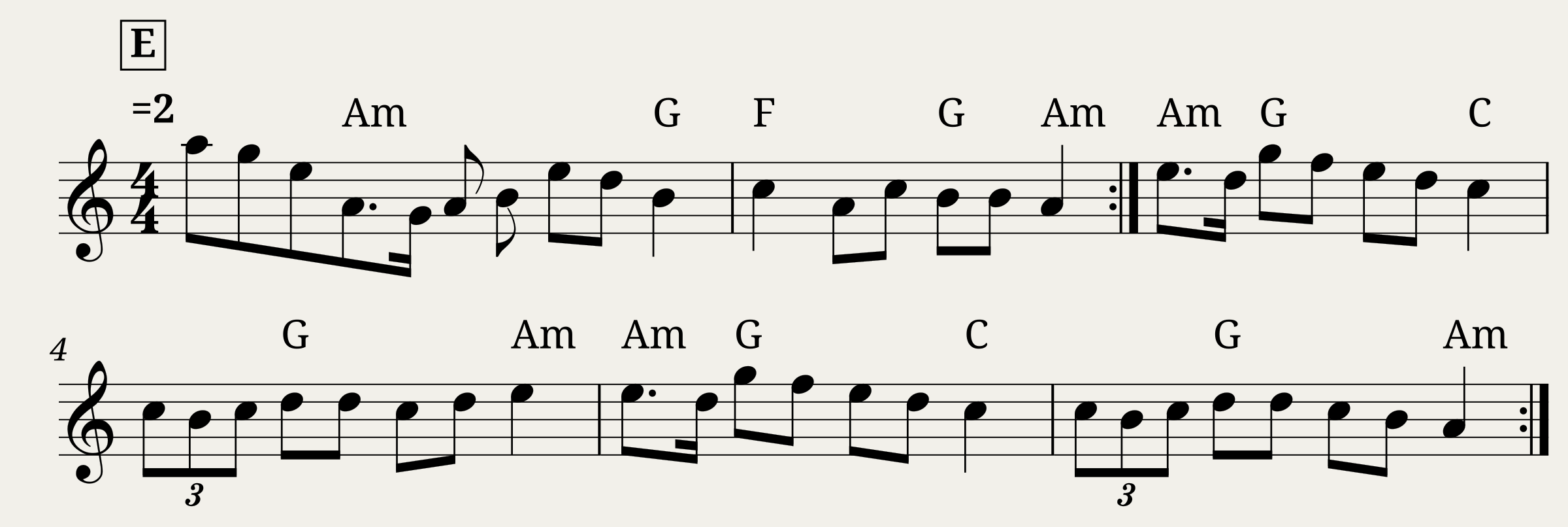 Traditional music - Ton double plin