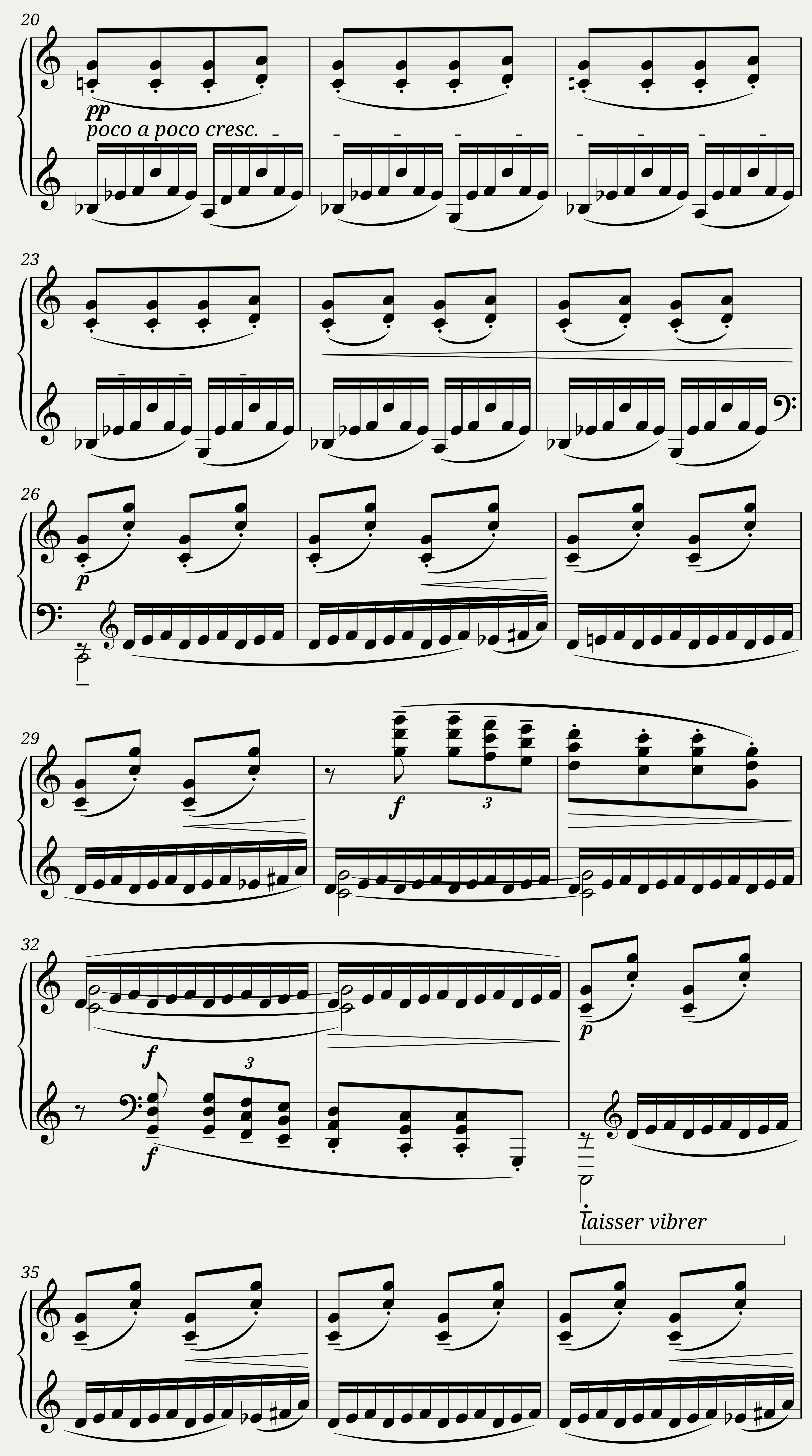 Mouvement (Images Nr. III) C. Debussy — 2/12