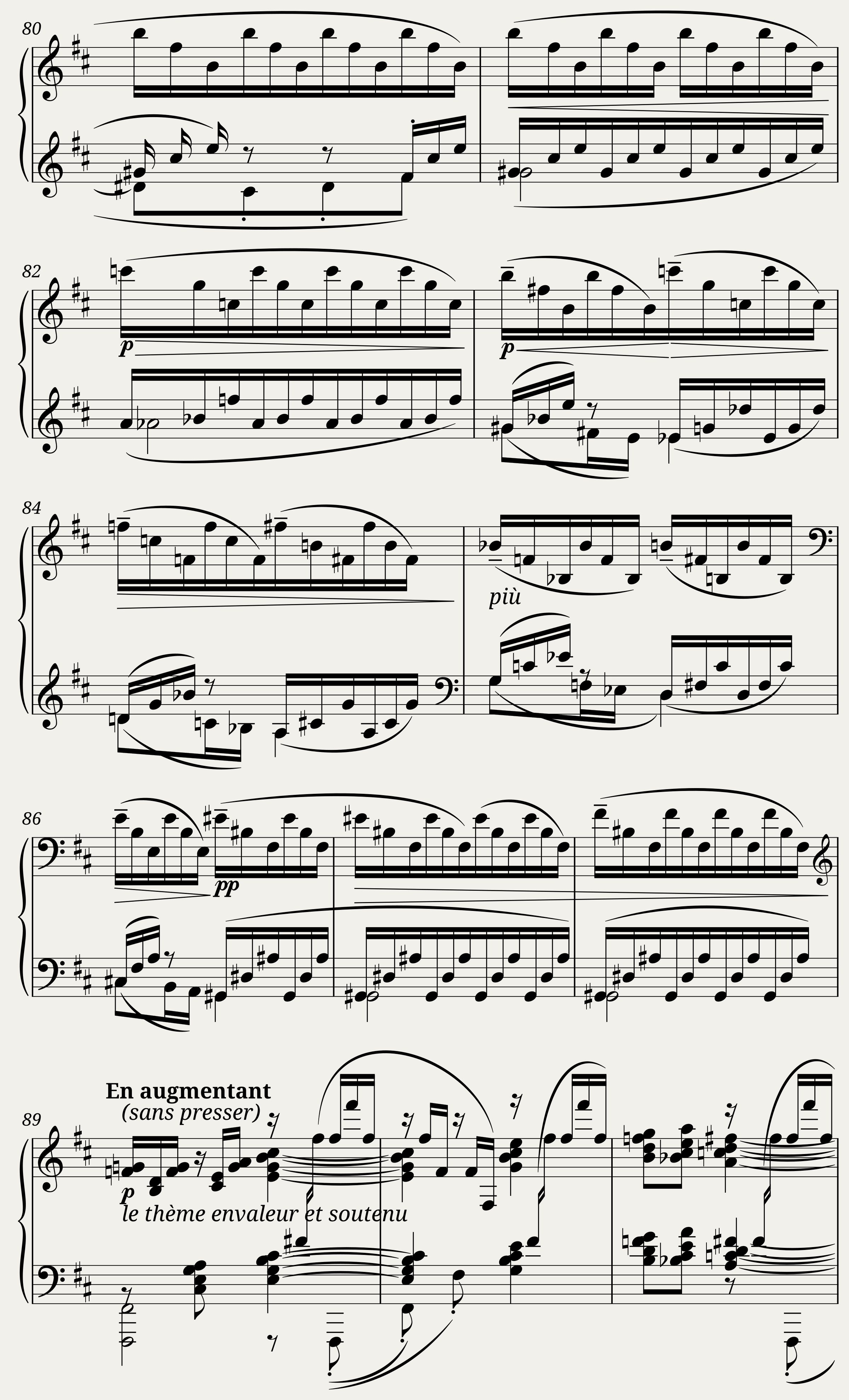 Mouvement (Images Nr. III) C. Debussy — 6/12