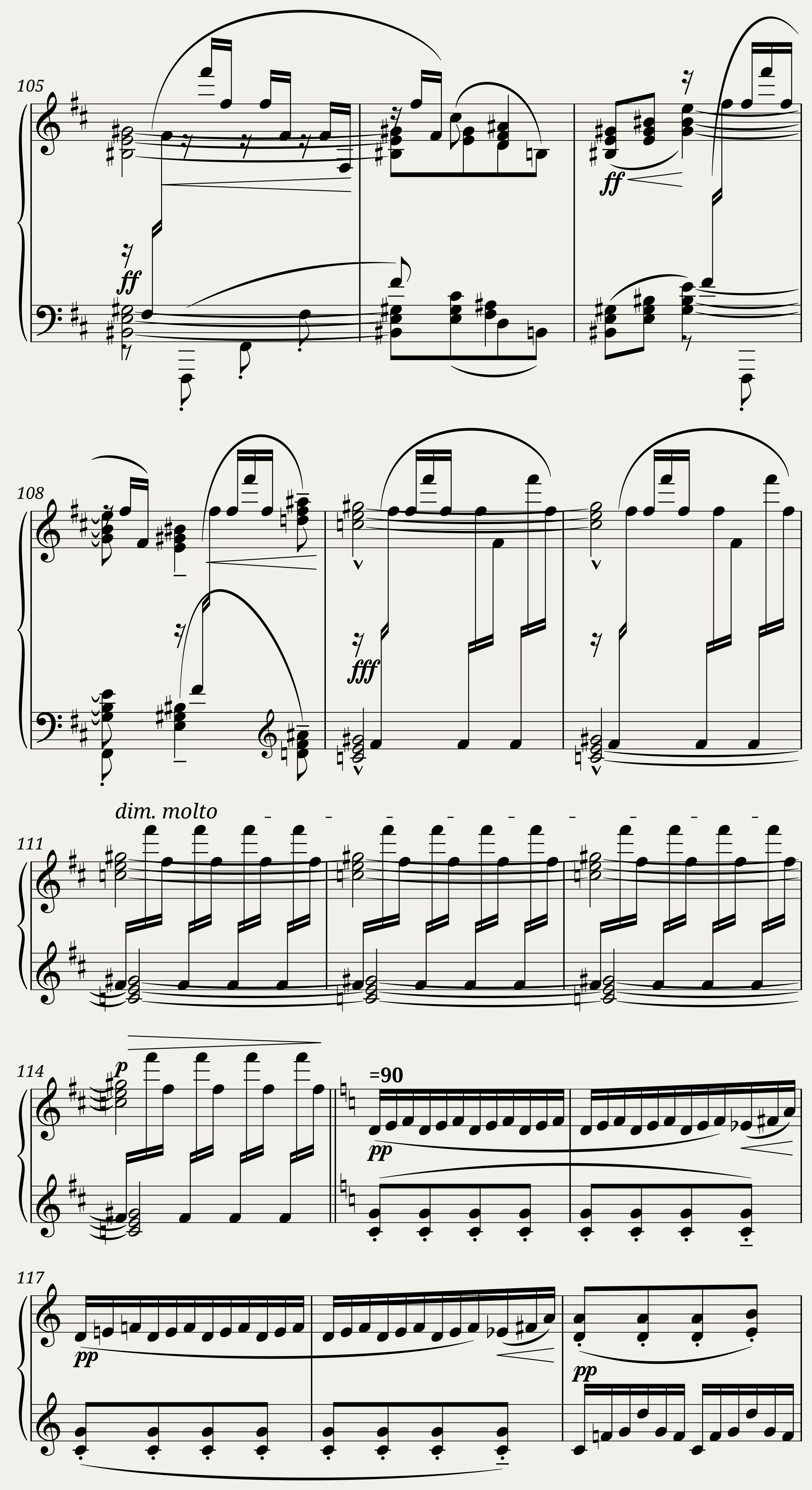 Mouvement (Images Nr. III) C. Debussy — 8/12