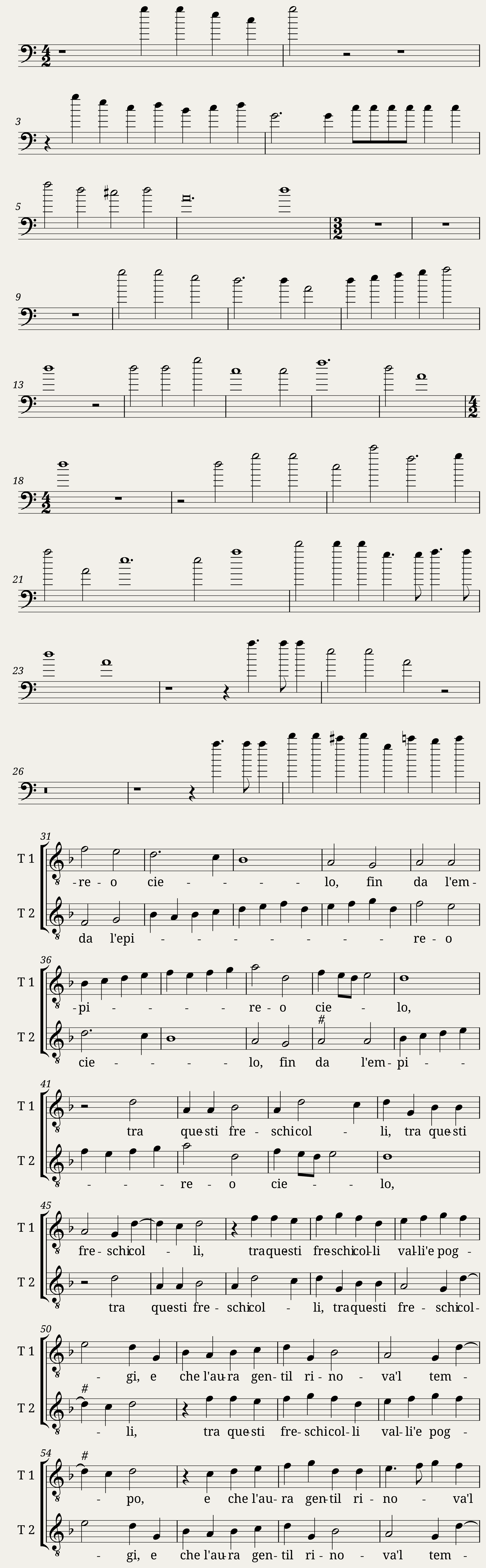 Giovanni Gabrielli - Basso Secondo Coro Canzon septimi toni a 8 from Sacrae Symphoniae (1597) — 1/2