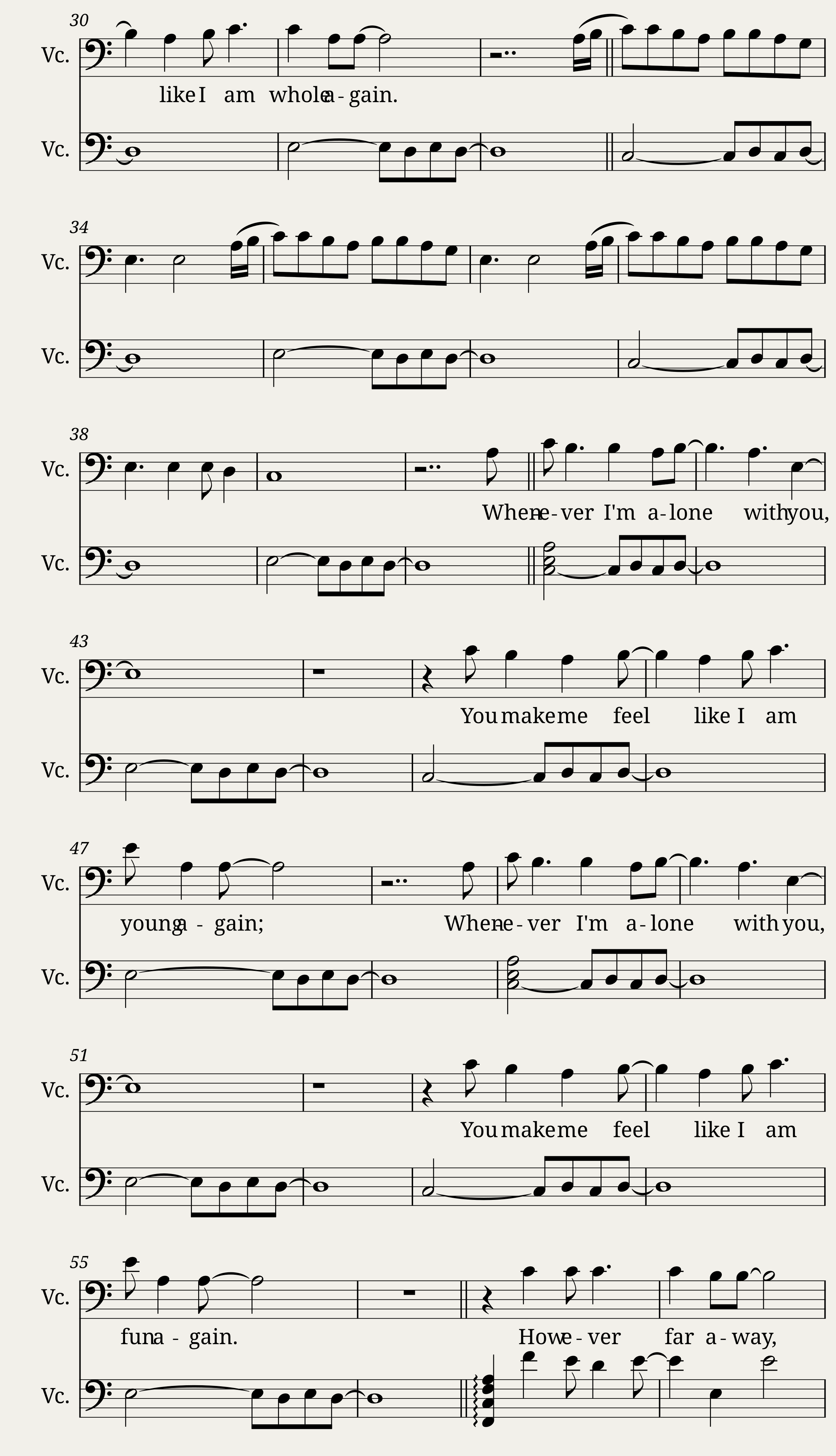 The Cure - Lovesong - Cello — 2/4