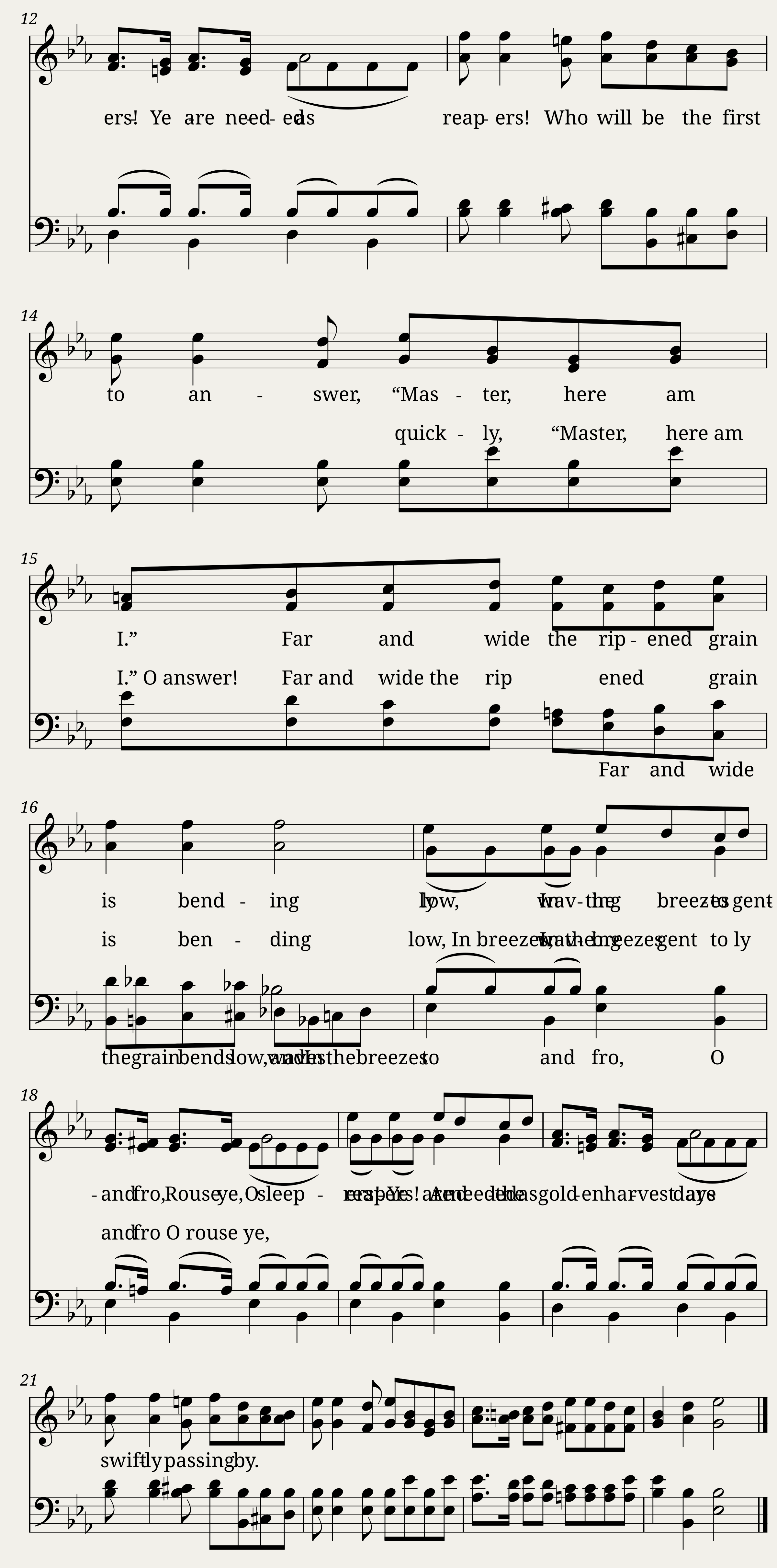 Standing in the market places all the season through - Charles Hutchinson Gabriel — 2/2