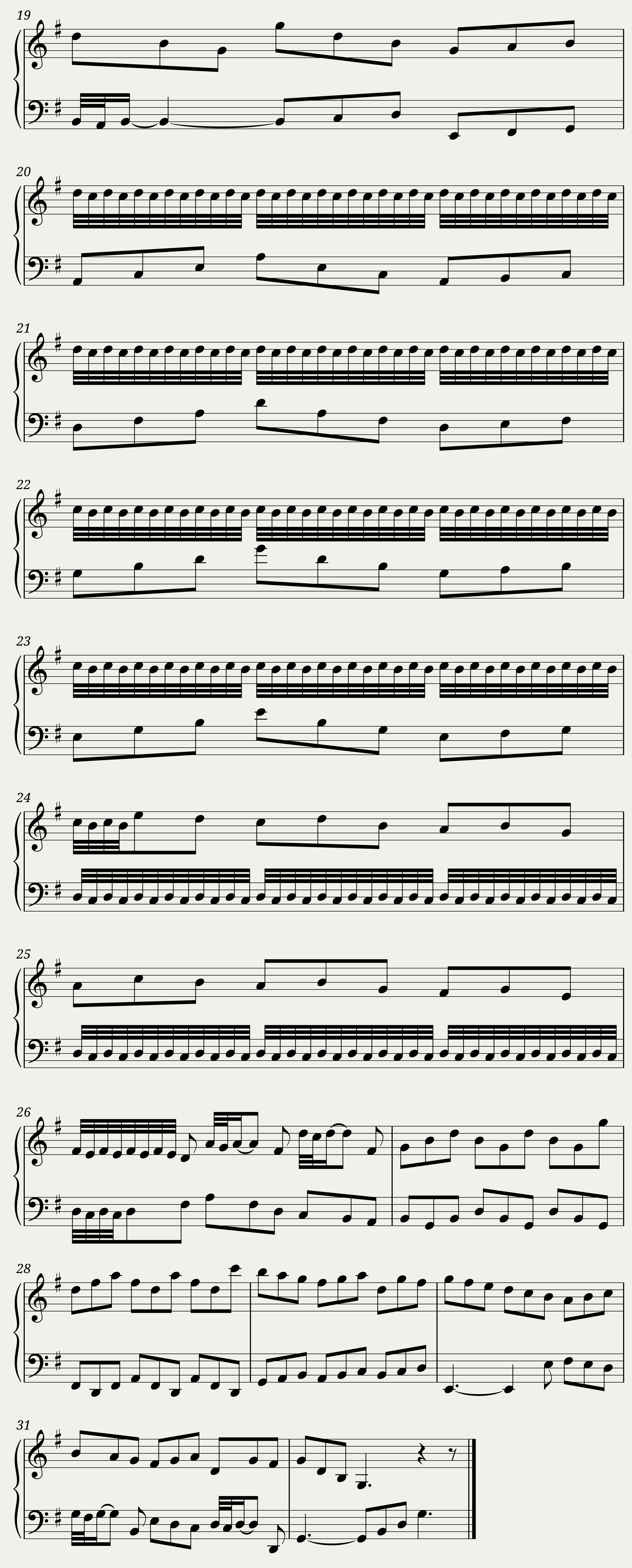 BWV 776: Invention V (A = 415 Hz) - Harpsichord sound — 2/2