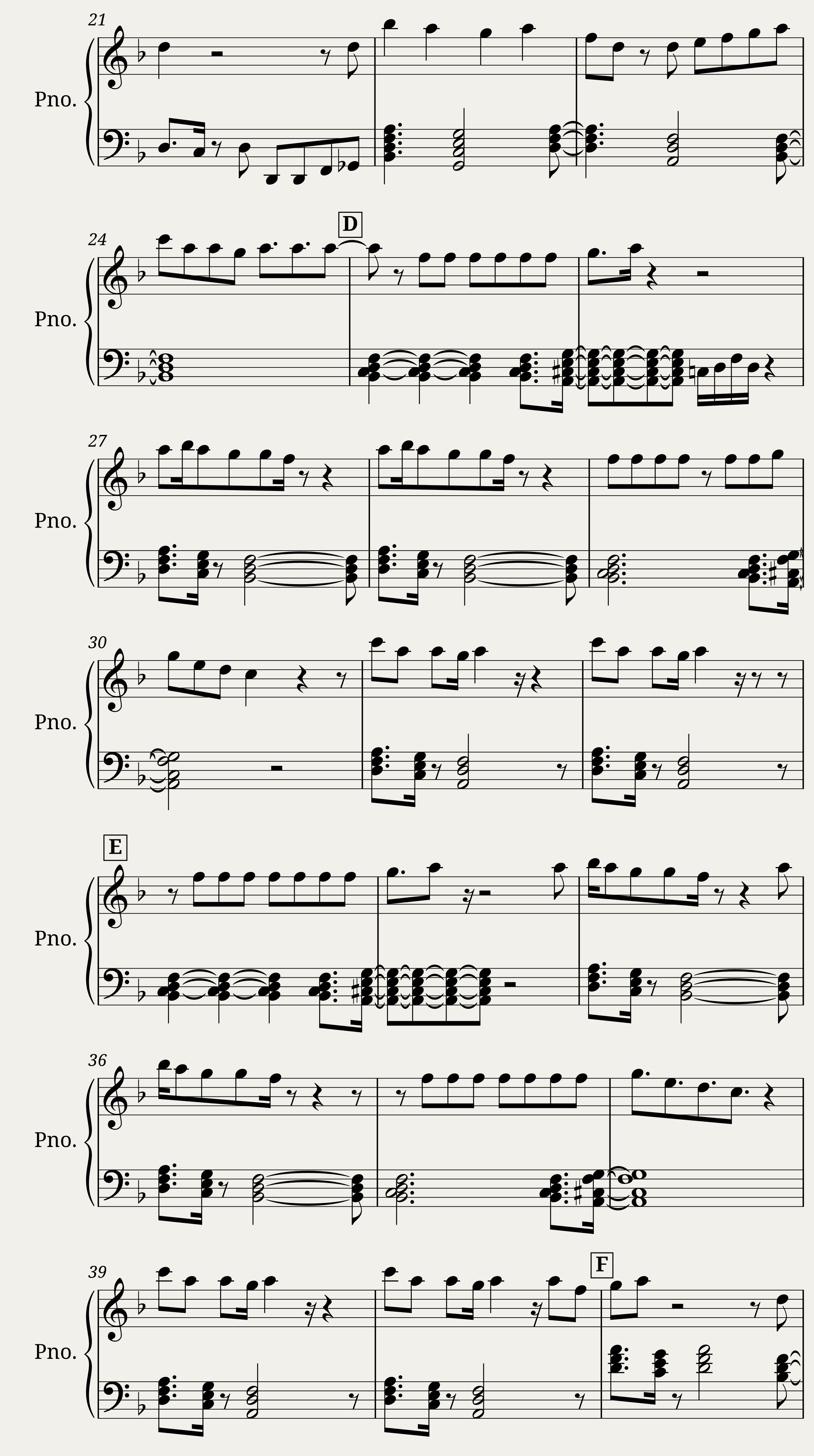 Baby I'm Yours / Ladies and Gentlemen we got him (Piano) — 2/3