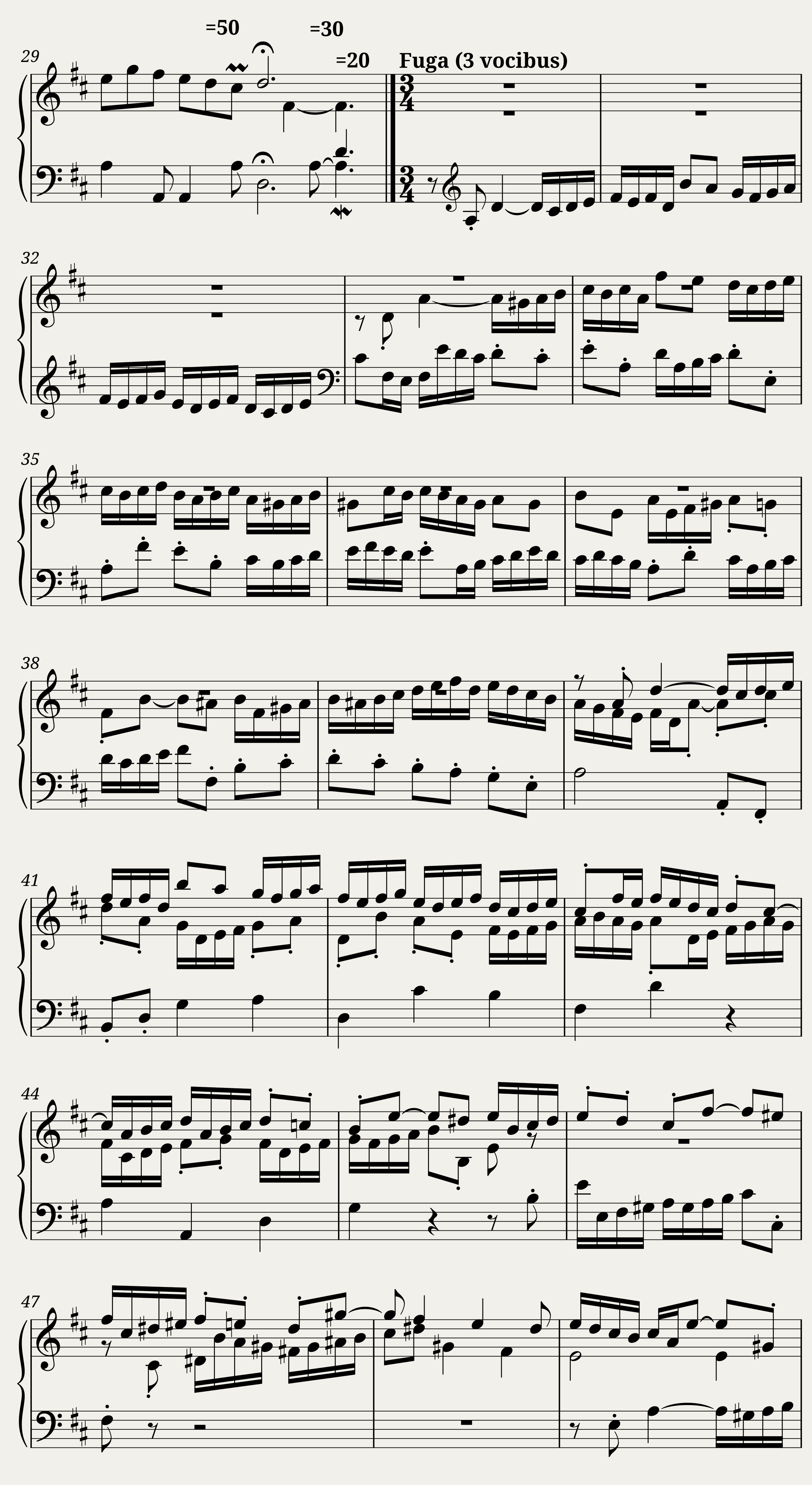 Prelude and Fugue in D Major — 3/5