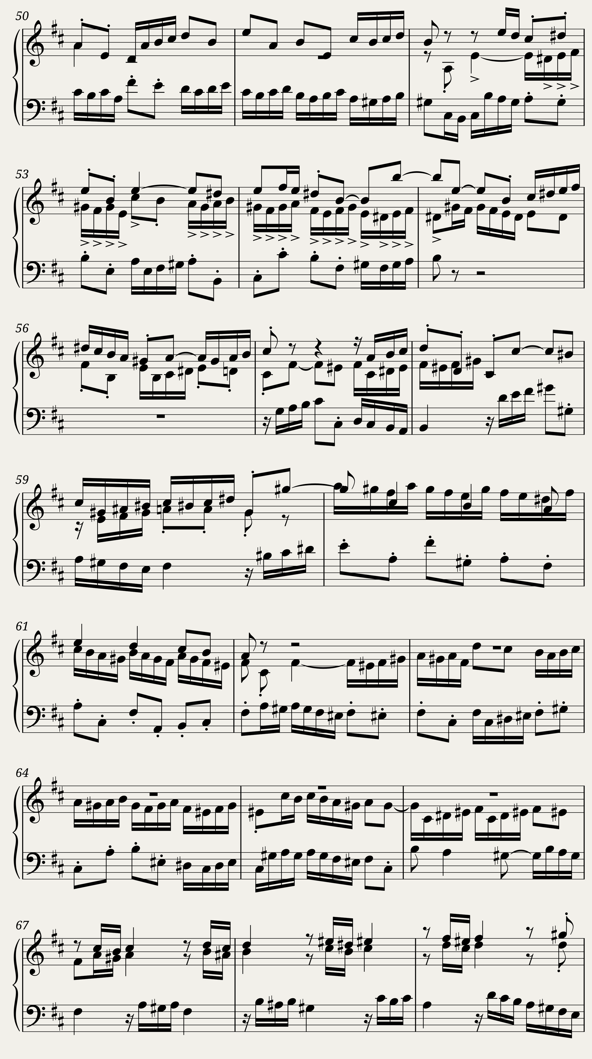 Prelude and Fugue in D Major — 4/5